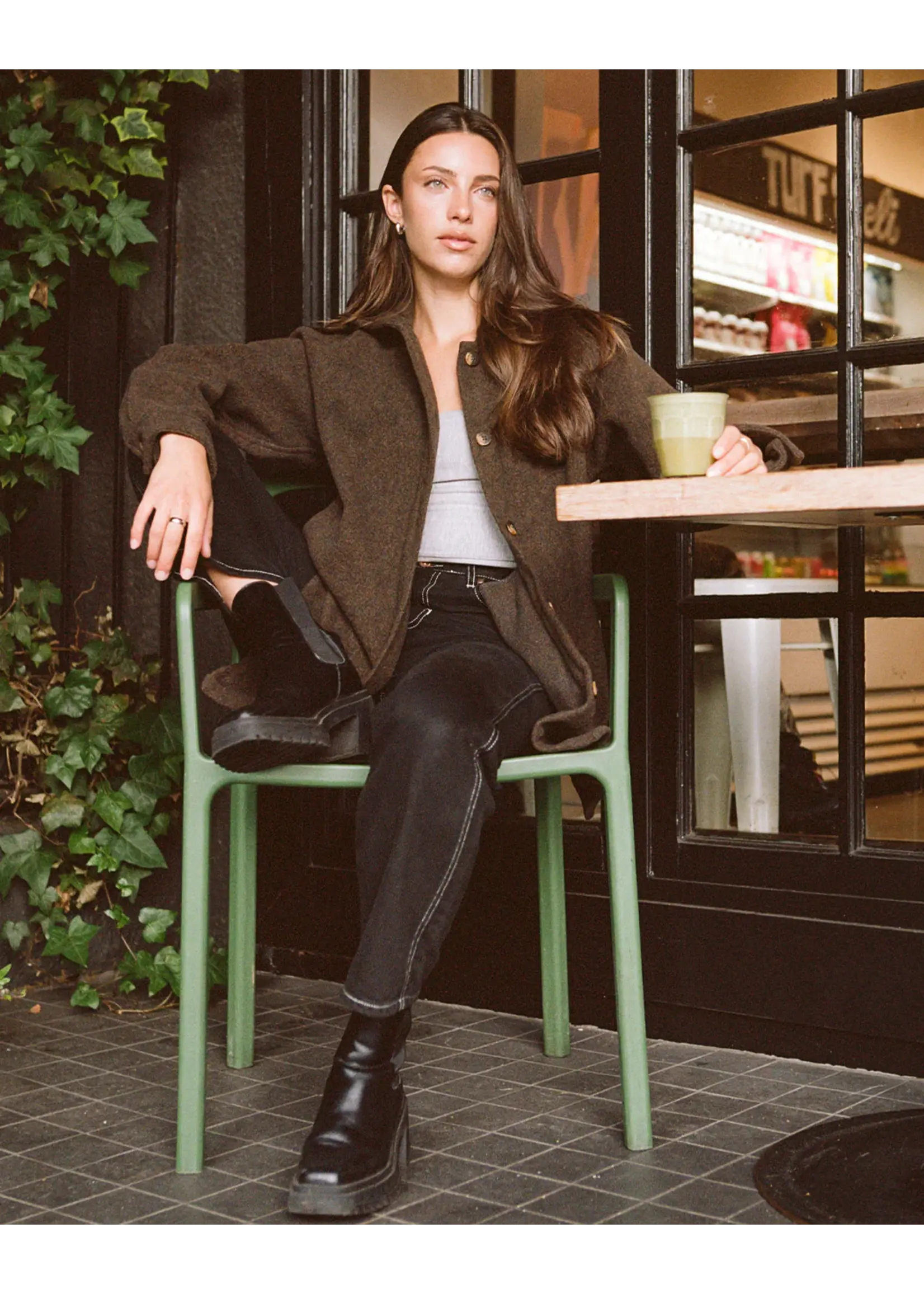 ANIÁN WOMEN'S  RECYCLED WOOL LOFT COAT