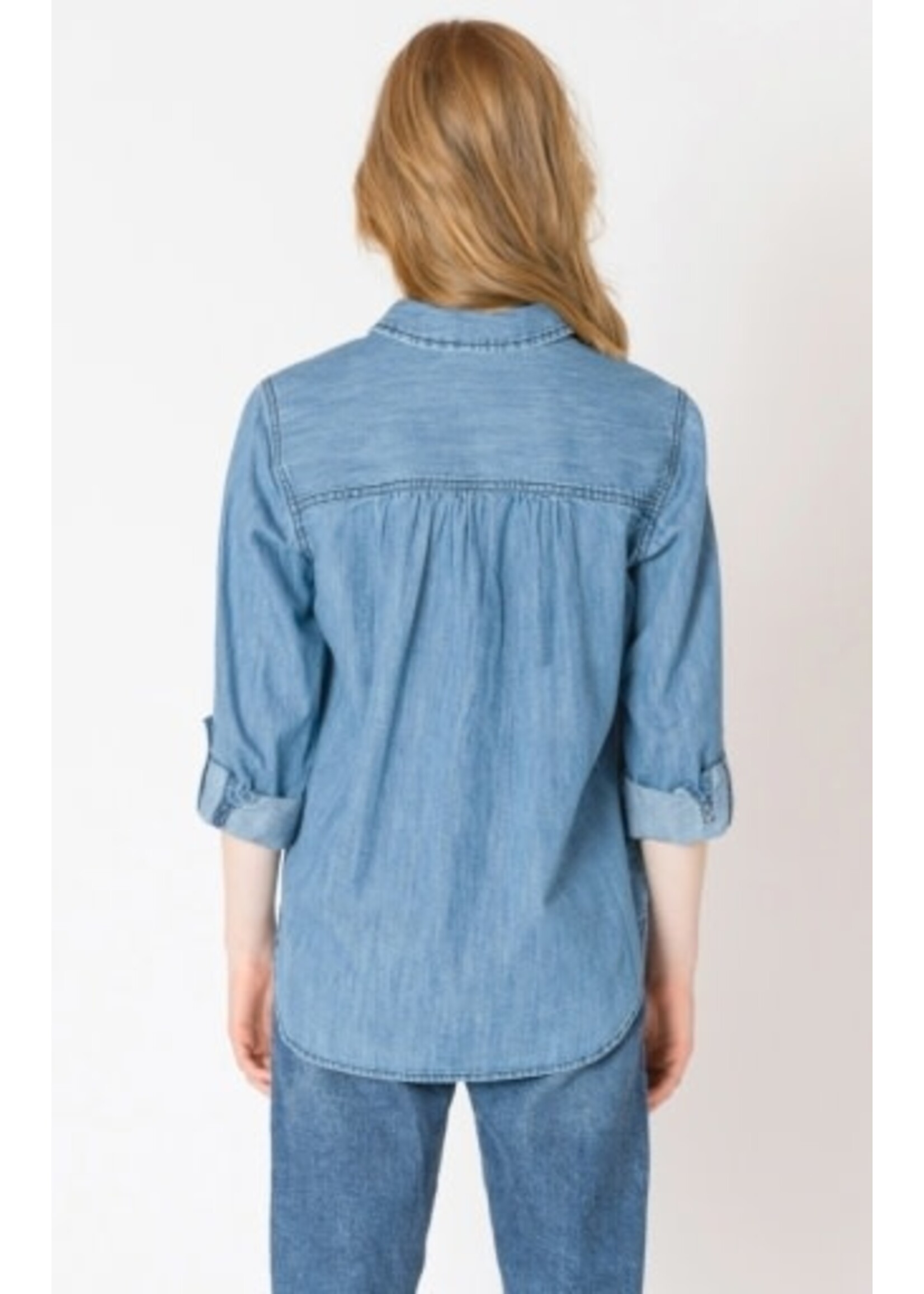 Dex Clothing WASHED POCKET DENIM SHIRT