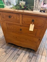 North American Country Home 3 Drawer Antique Wooden Cabinet
