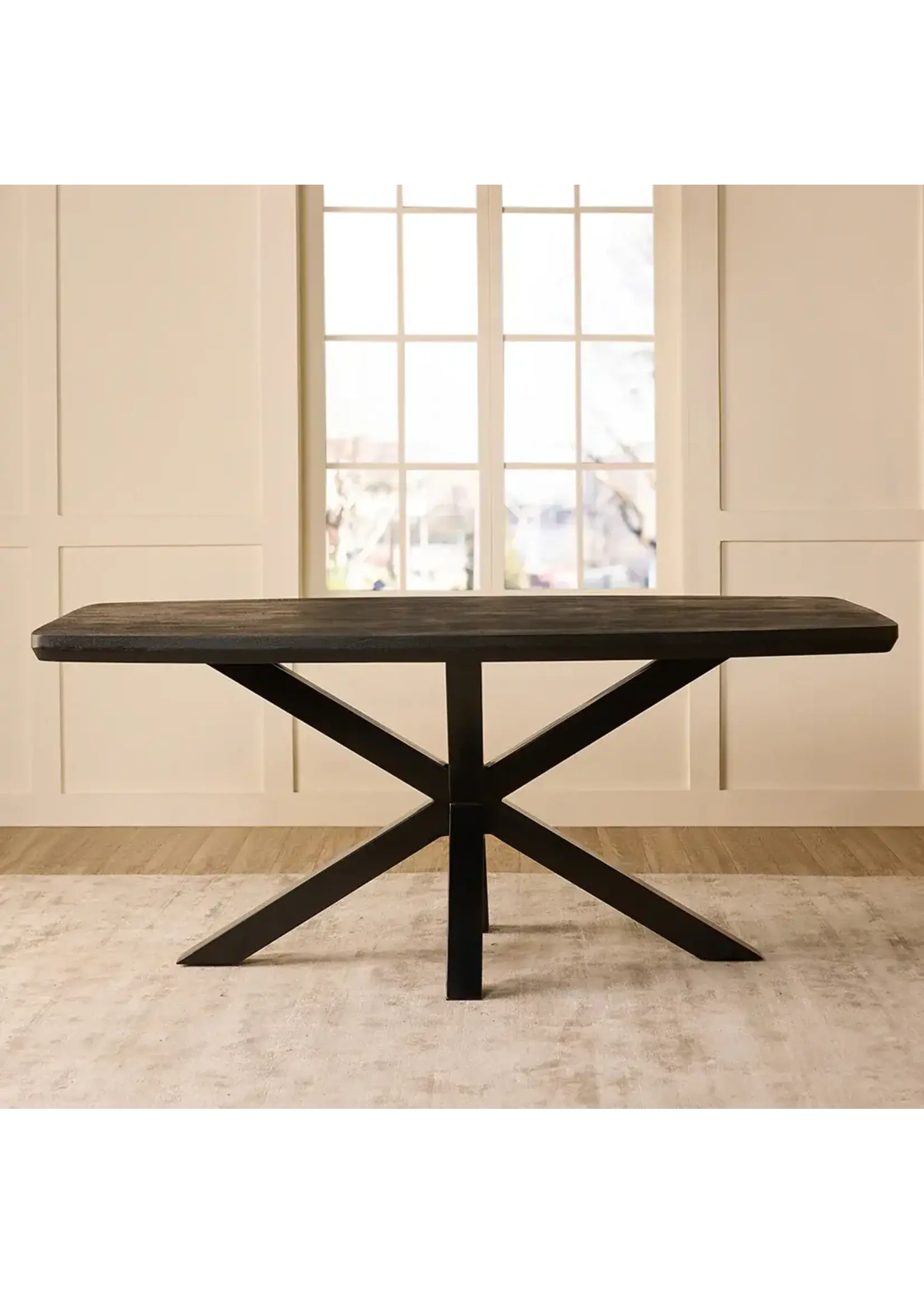 North American Country Home Crispio Wood Dining Table
