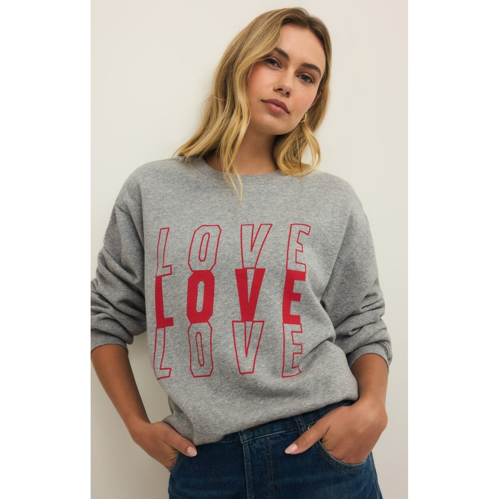 Z Supply GT261454 - Amor Boyfriend Sweatshirt