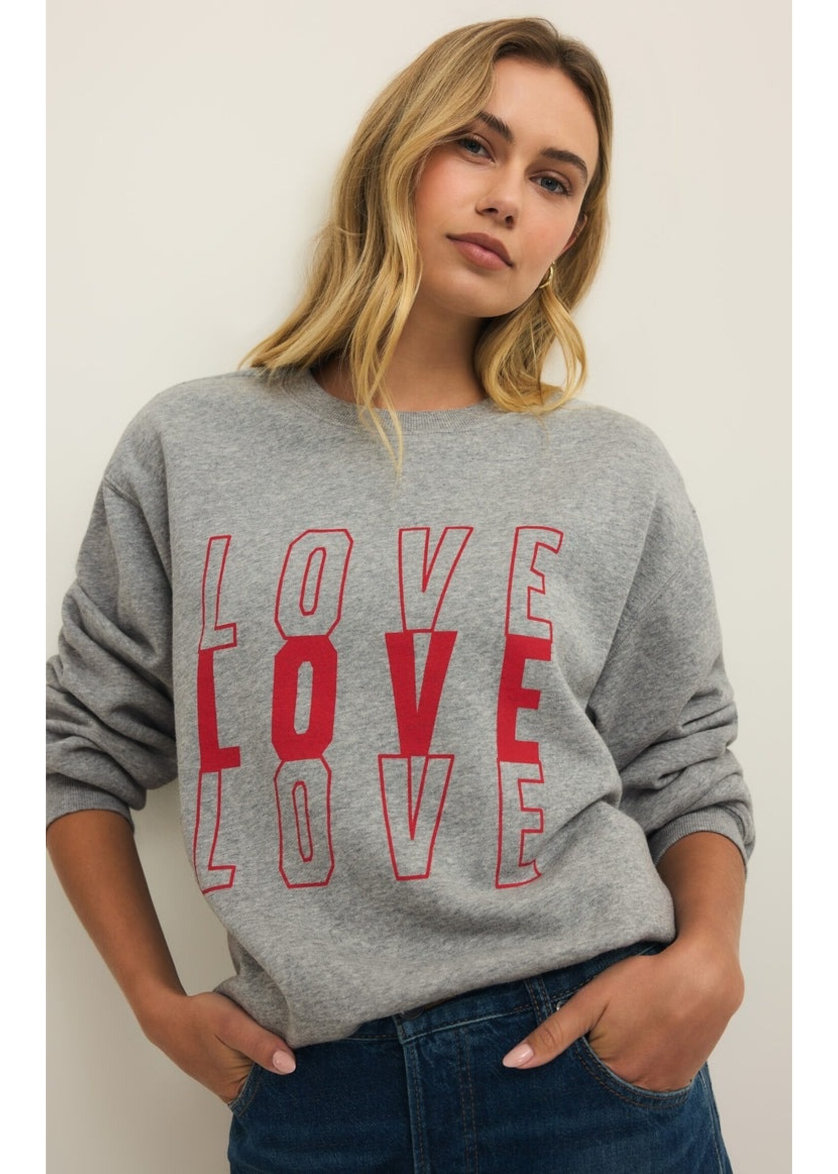 Z Supply GT261454 - Amor Boyfriend Sweatshirt