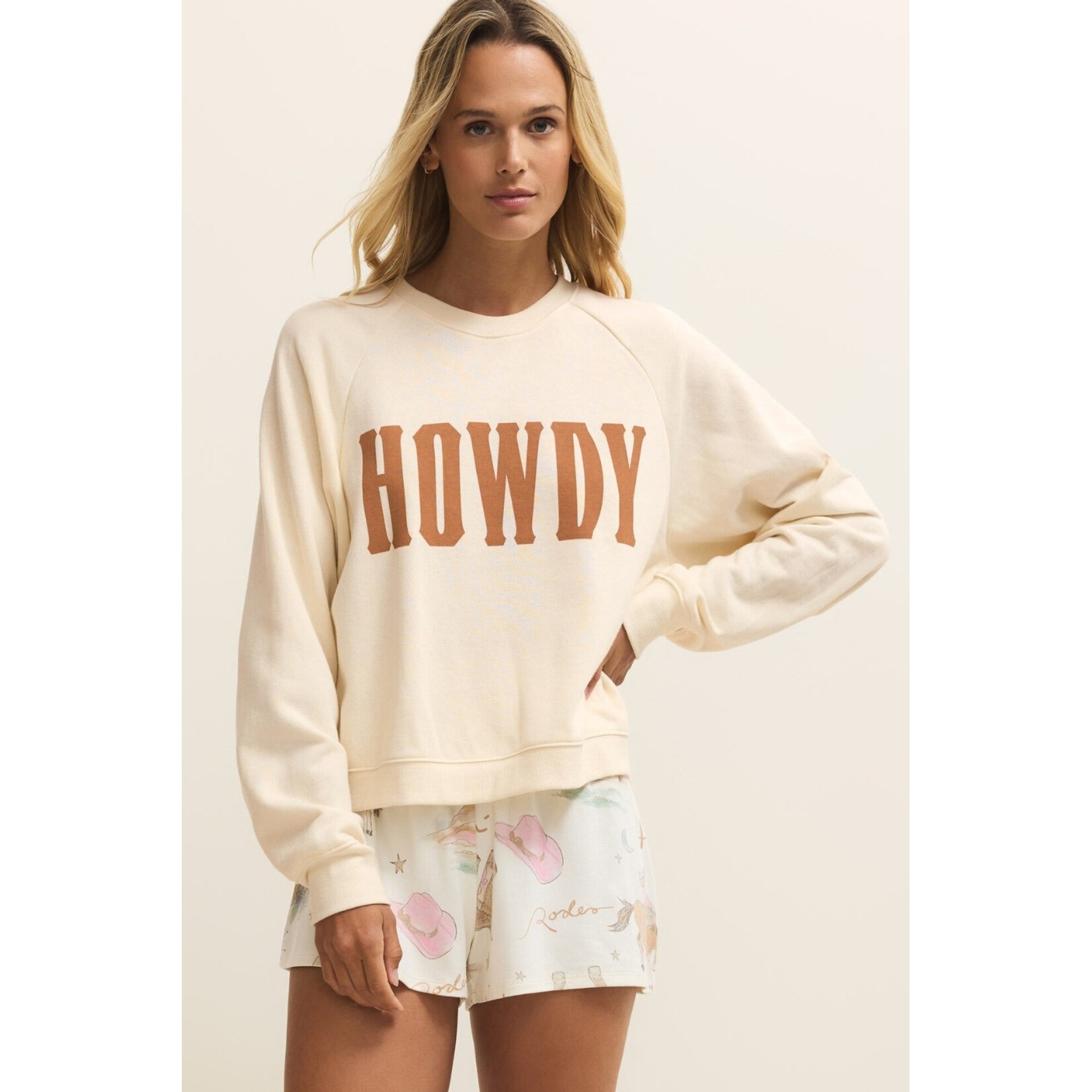 Z Supply ZLT261240 - Howdy Sweatshirt