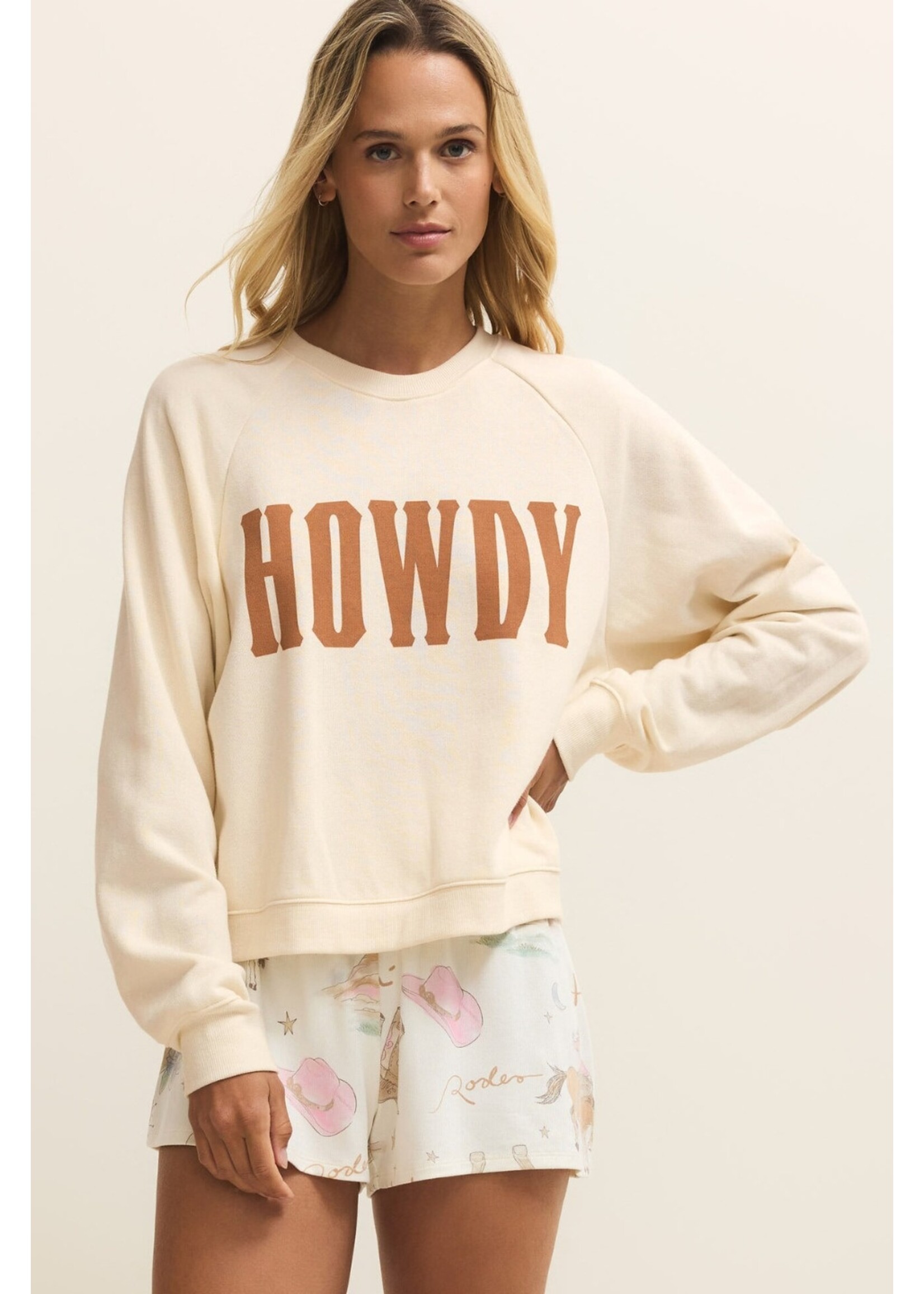 Z Supply ZLT261240 - Howdy Sweatshirt