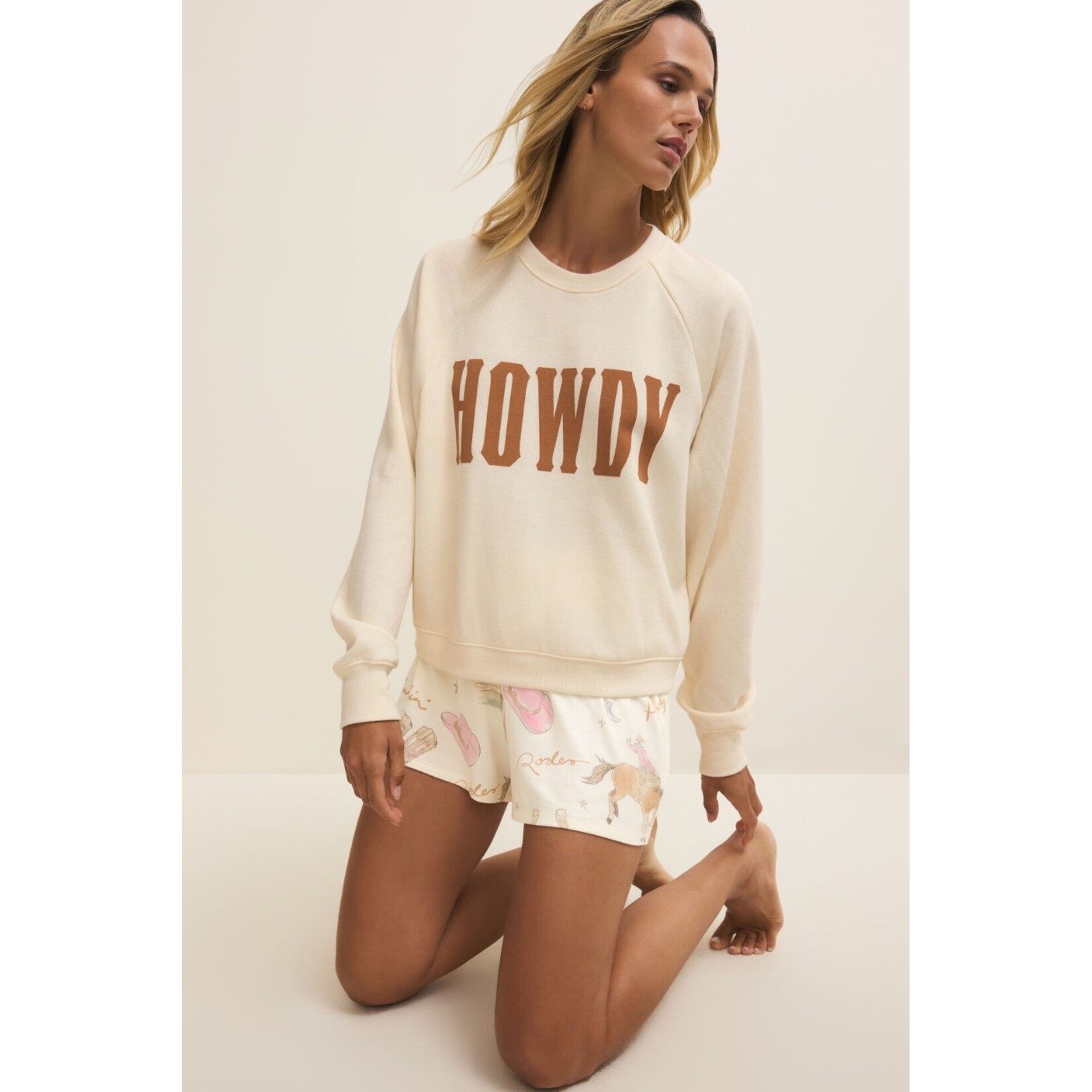 Z Supply ZLT261240 - Howdy Sweatshirt