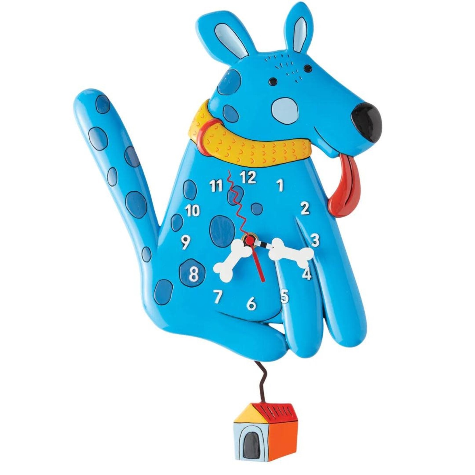 Enesco Canada Blue Buddy Dog Wall Clock by Allen Designs