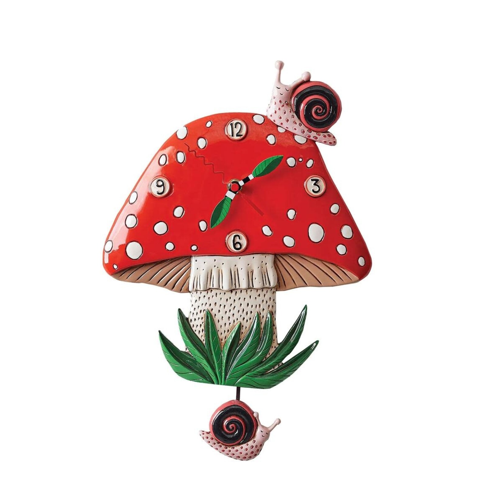 Enesco Canada Mushroom Wall Clock by Allen Designs