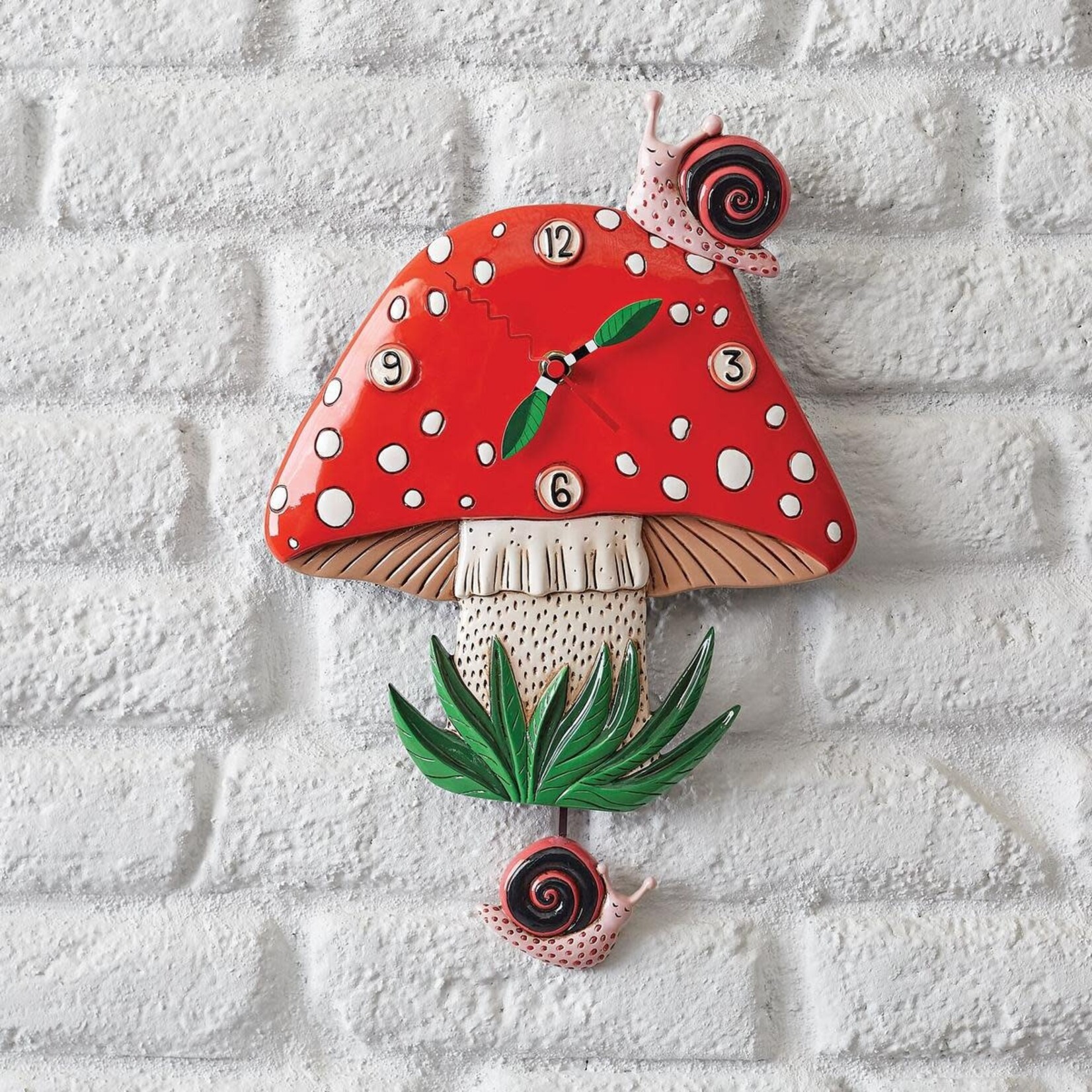 Enesco Canada Mushroom Wall Clock by Allen Designs