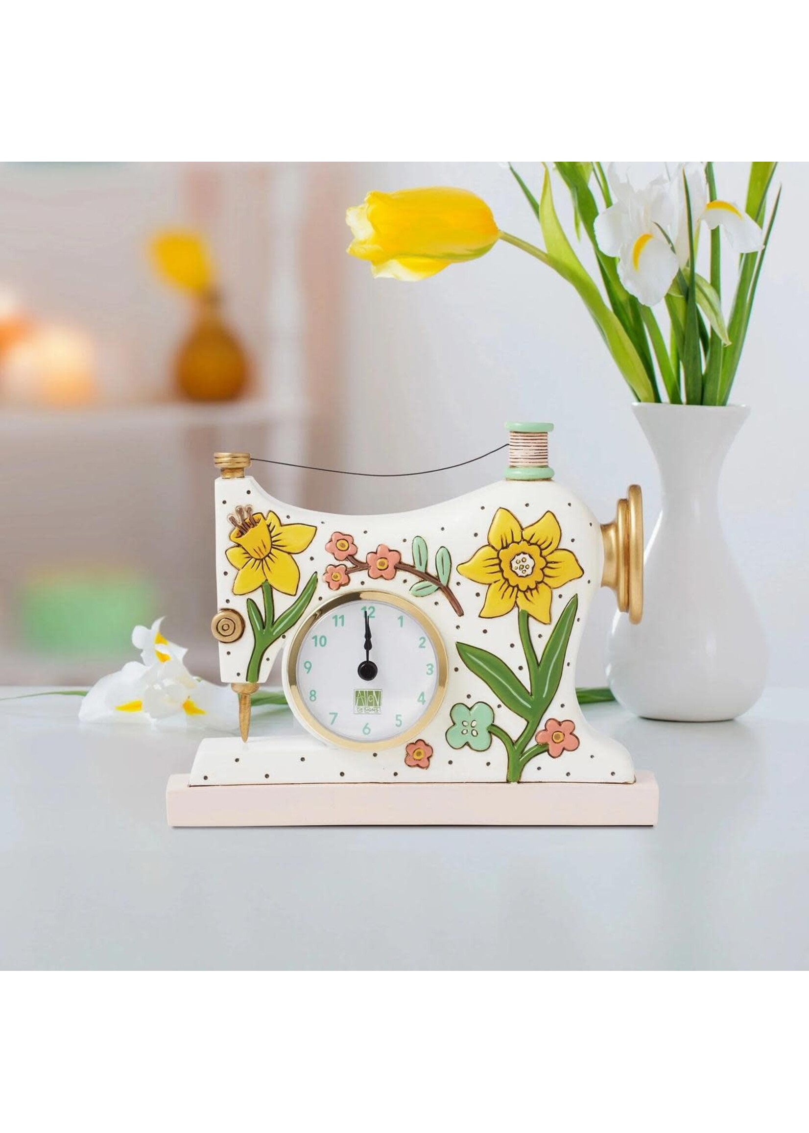 Sew Happy Desk Clock by Allen Designs
