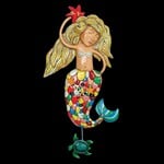 Enesco Canada Sirena Mermaid Wall Clock
