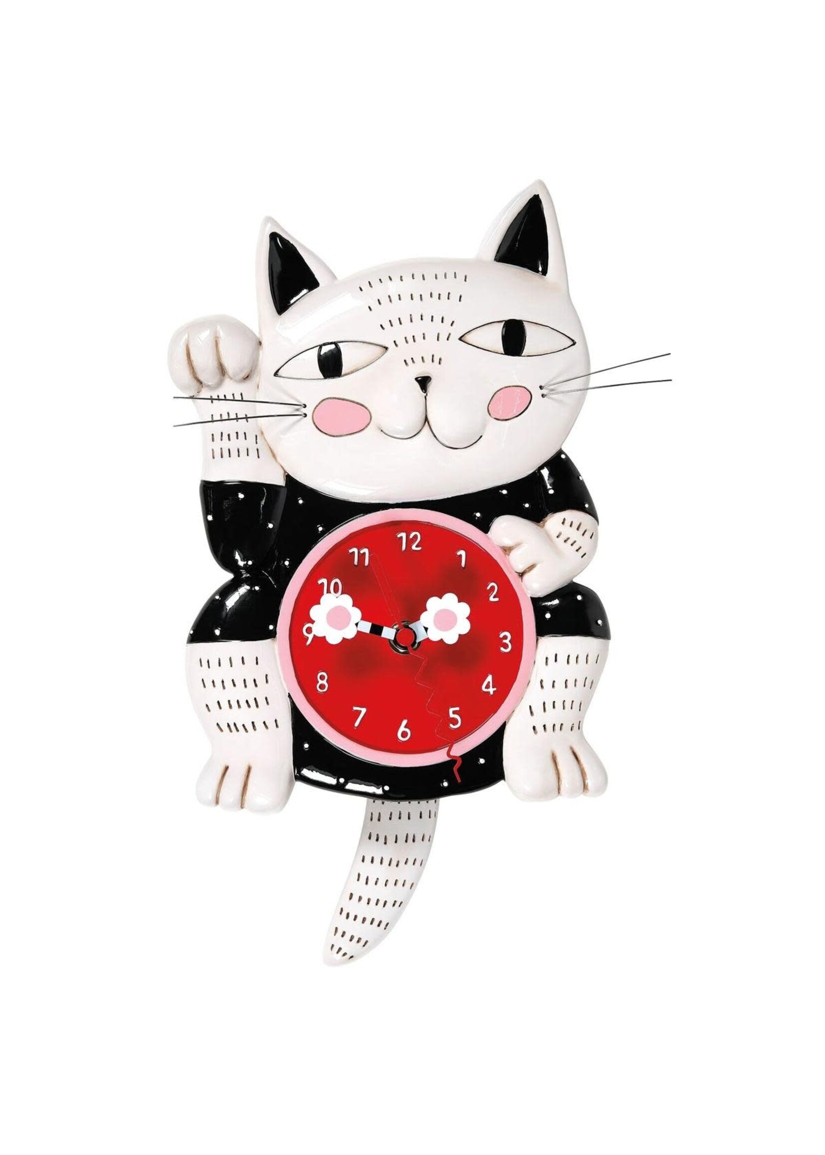 Lucky Cat Wall Clock by Allen Designs