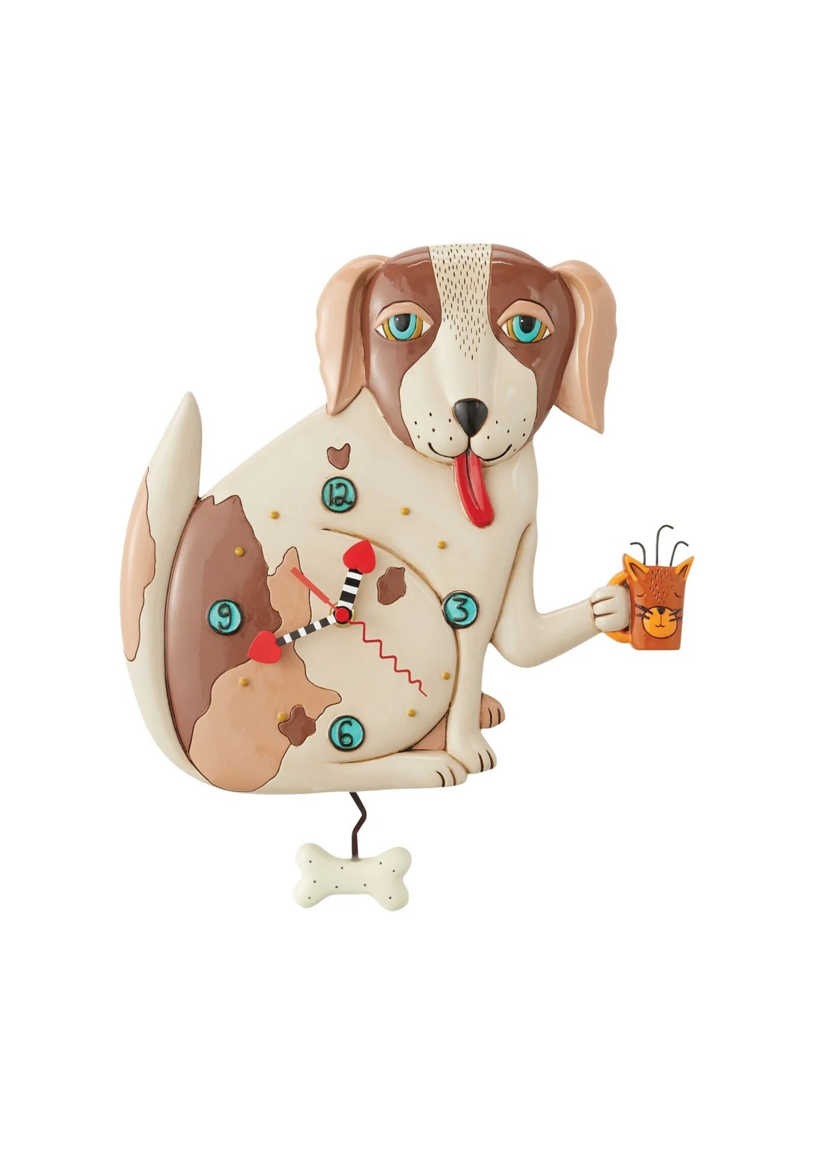No Bones Dog Wall Clock by Allen Designs