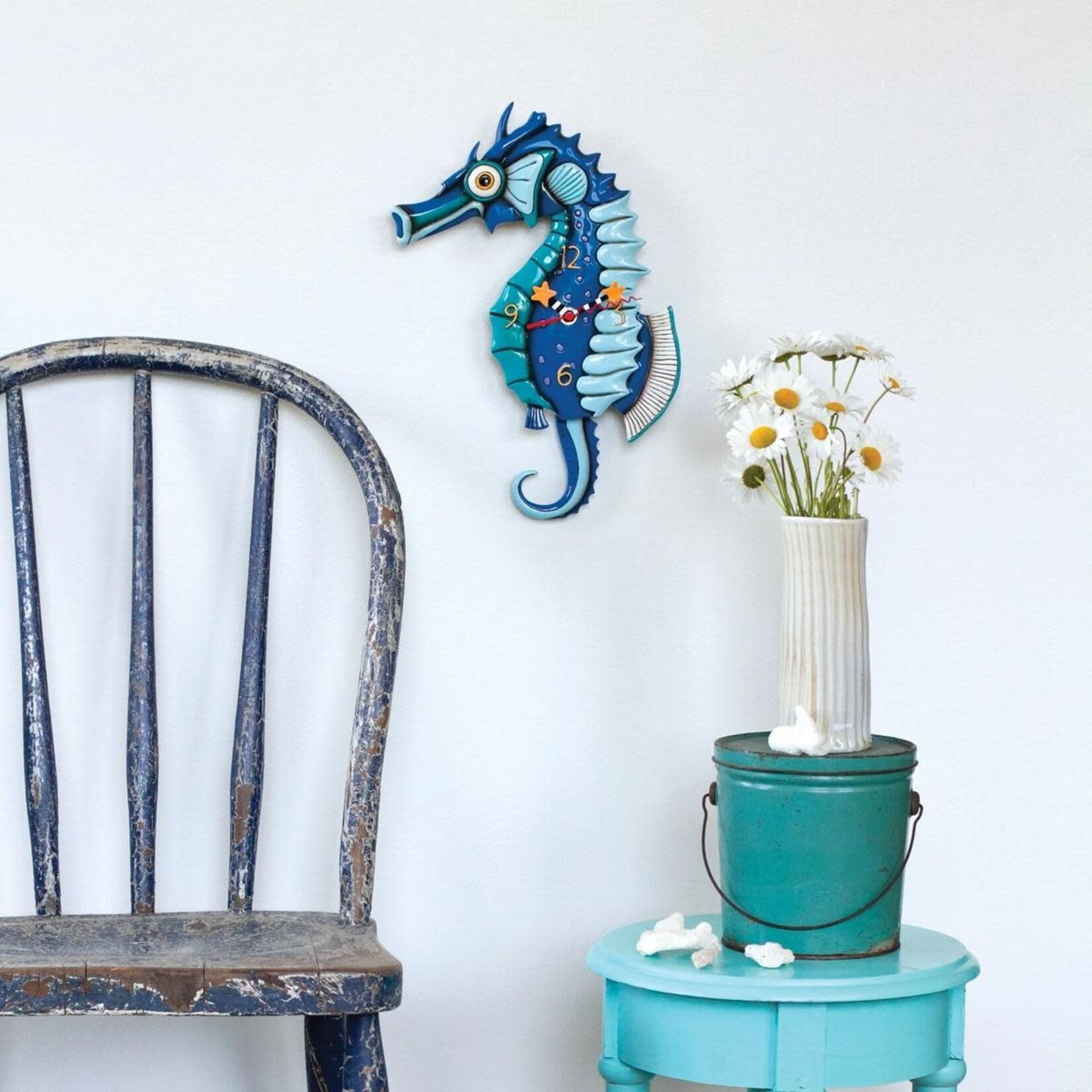 Enesco Canada Salty Seahorse Clock by Allen Designs