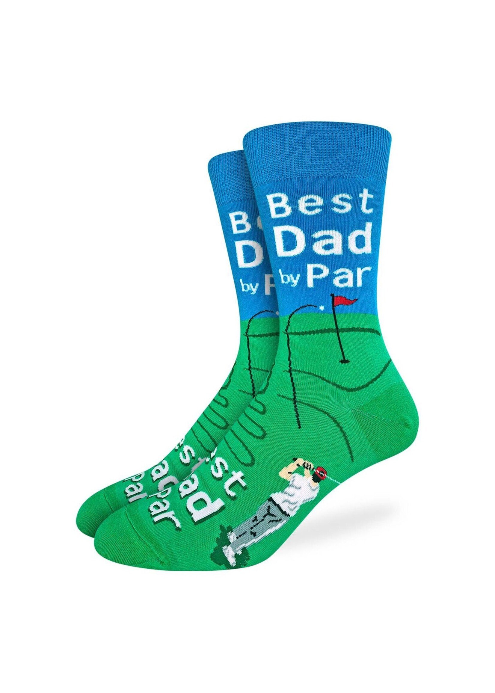 Men's Best Dad By Par Socks