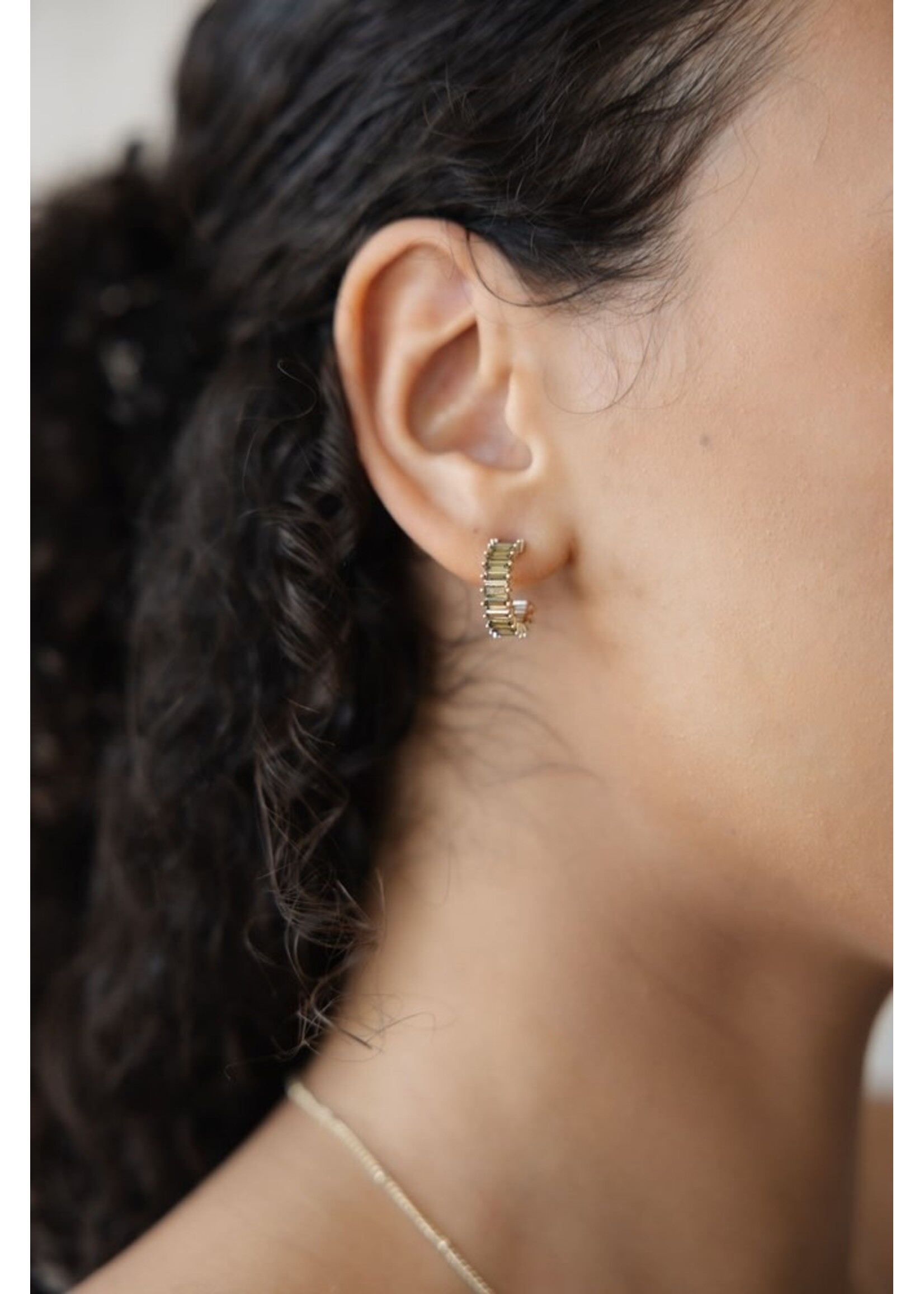 Glee Chara Hoop Earrings - Hypoallergenic/Antitarnish