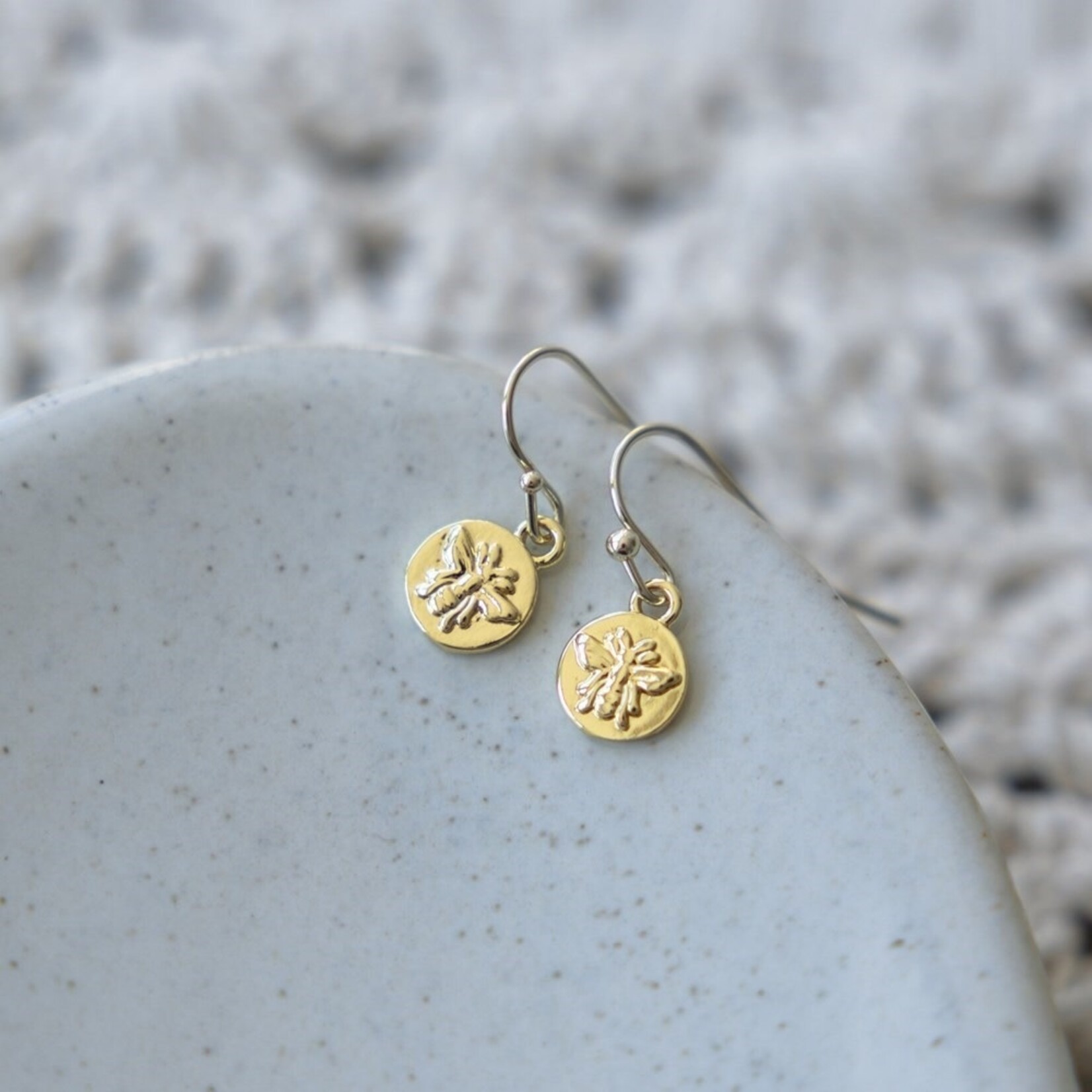 Glee Bee Babe Earrings (Silver or Gold) - Hypoallergenic, Anti-tarnish
