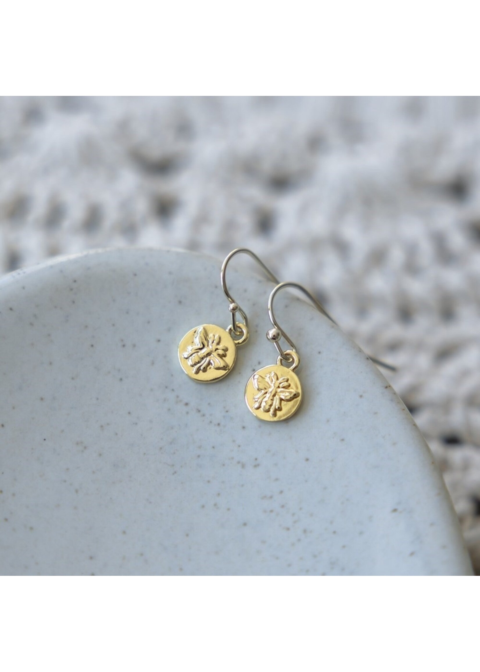 Glee Bee Babe Earrings (Silver or Gold) - Hypoallergenic, Anti-tarnish