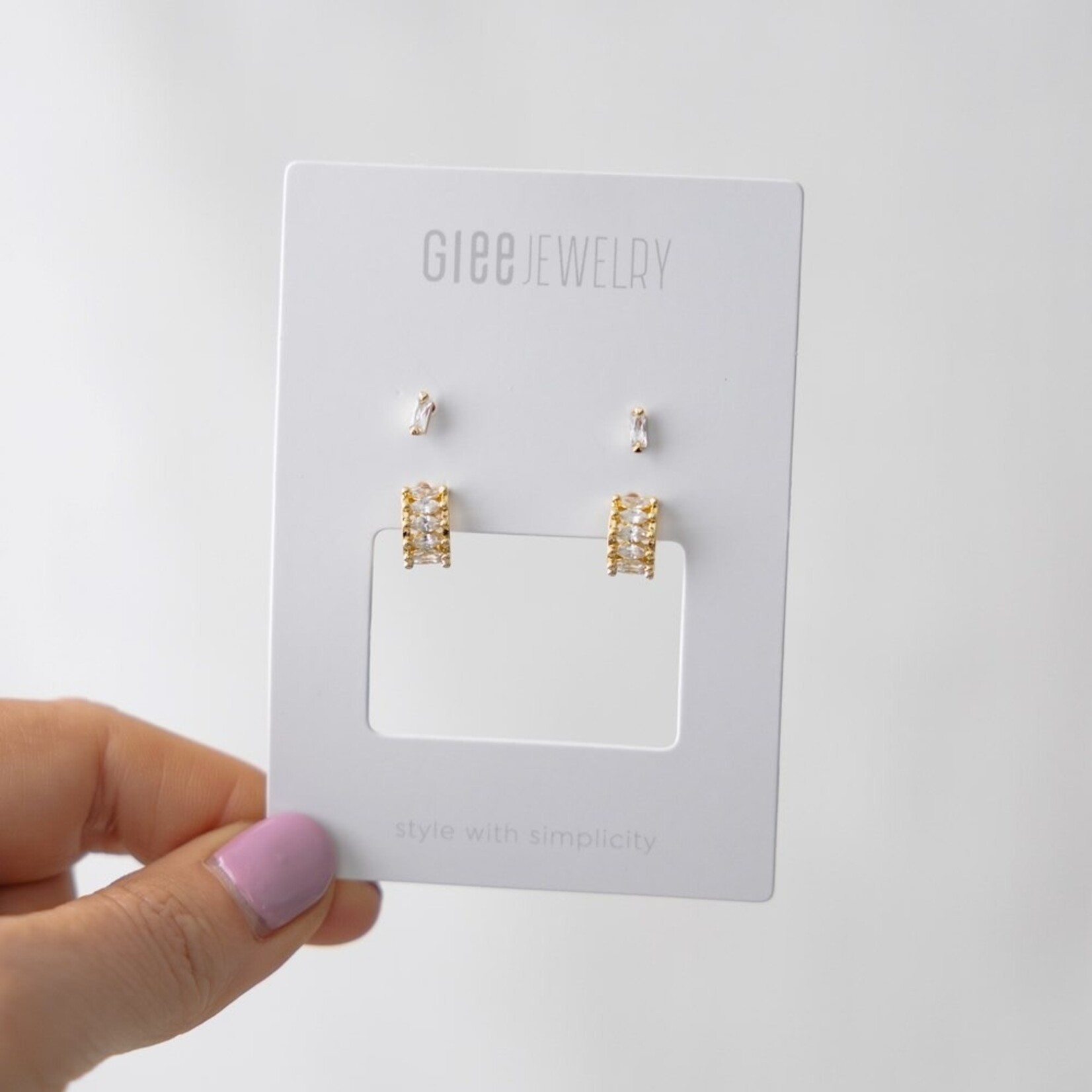 Glee Duet Set Fancy Earrings Hypoallergenic