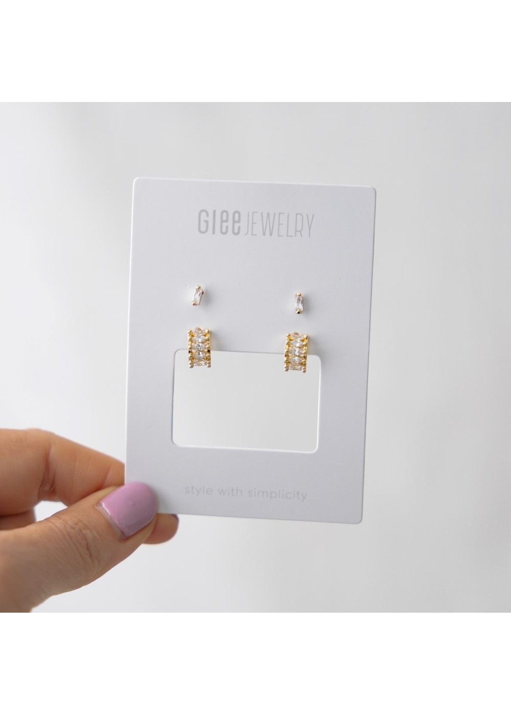 Glee Duet Set Fancy Earrings Hypoallergenic