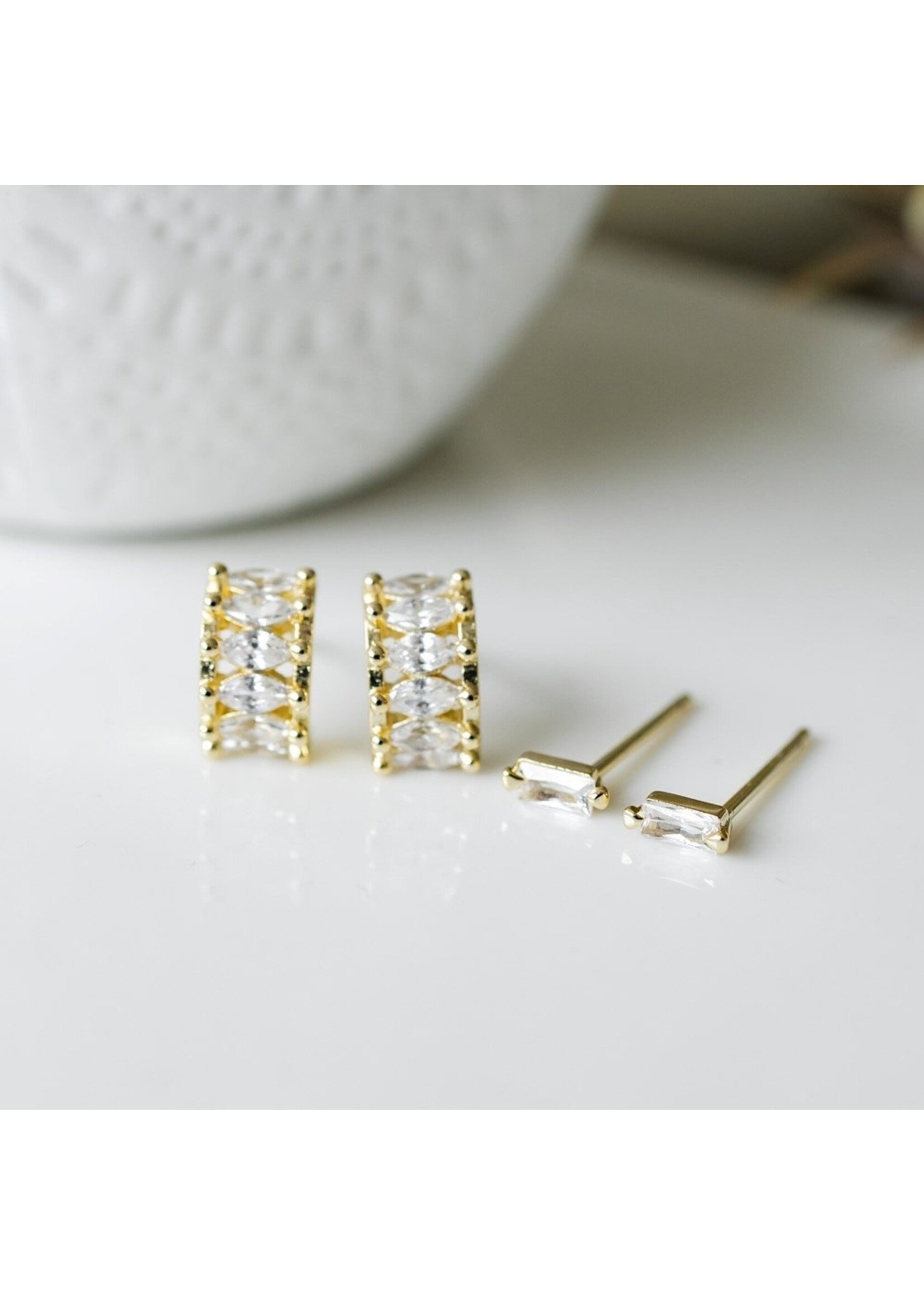 Glee Duet Set Fancy Earrings Hypoallergenic