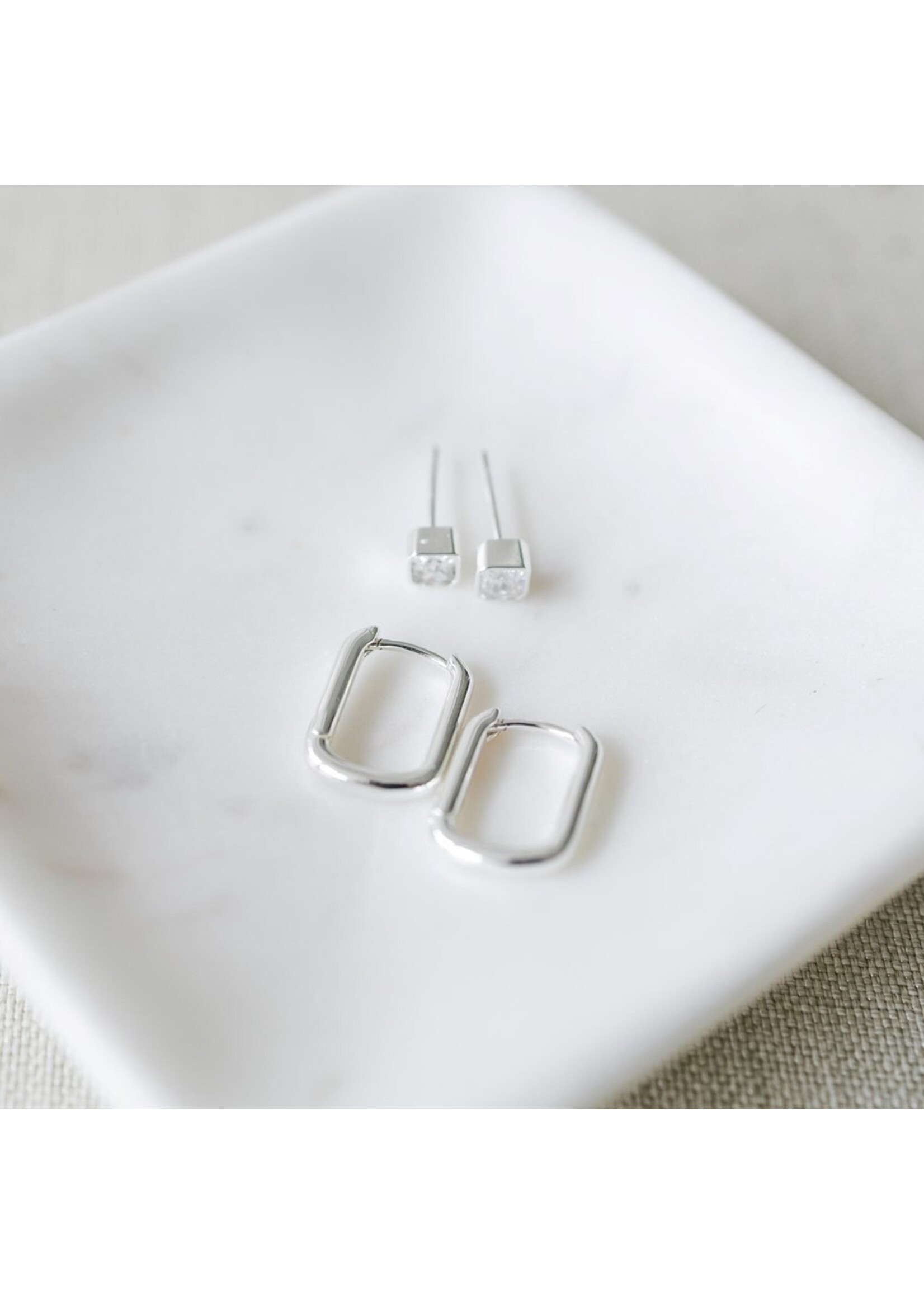 Glee Duet Set Square Earrings - Hypoallergenic, Antitarnish