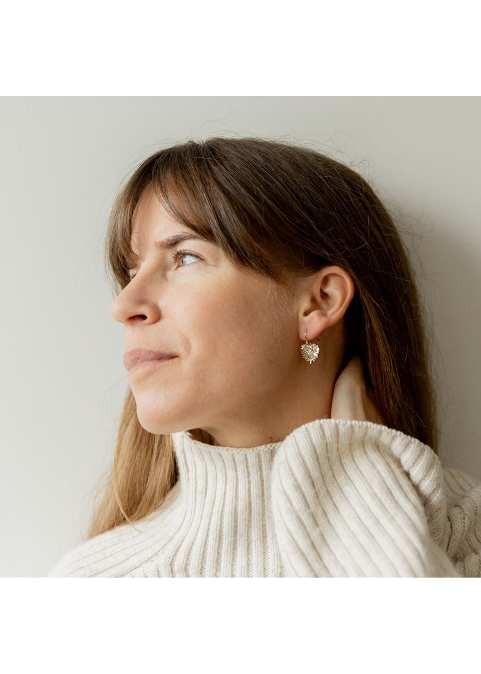 Glee Elaborate Heart Earrings - Hypoallergenic, Anti-tarnish