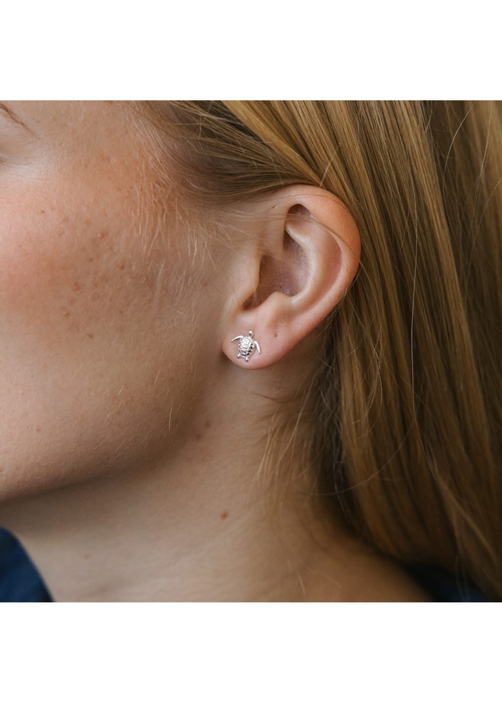 Glee Turtlette Stud Earrings - Hypoallergenic, Anti-tarnish