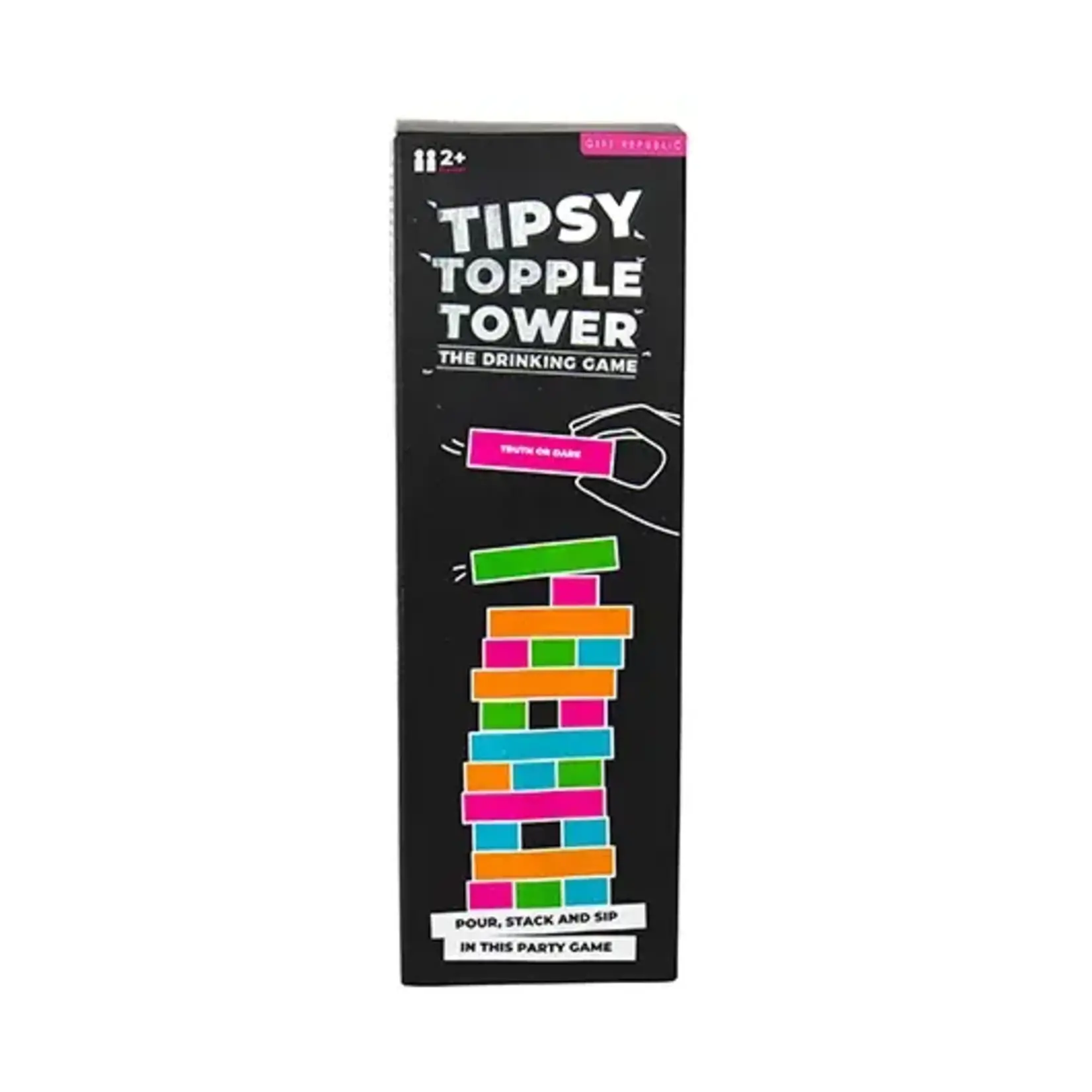 Gift Republic Tipsy Topple Tower Drinking Game