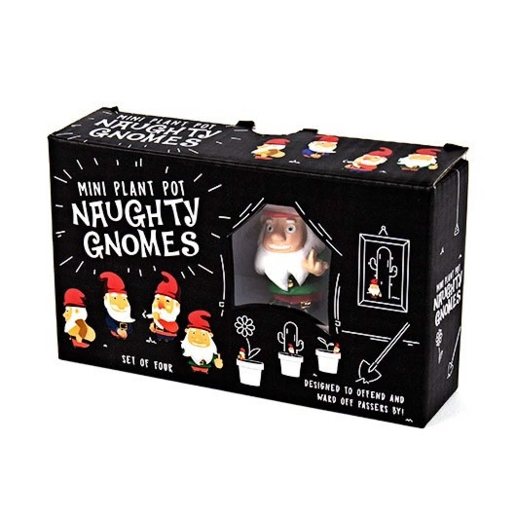 Gift Republic Mini Plant Pot Naughty Gnomes