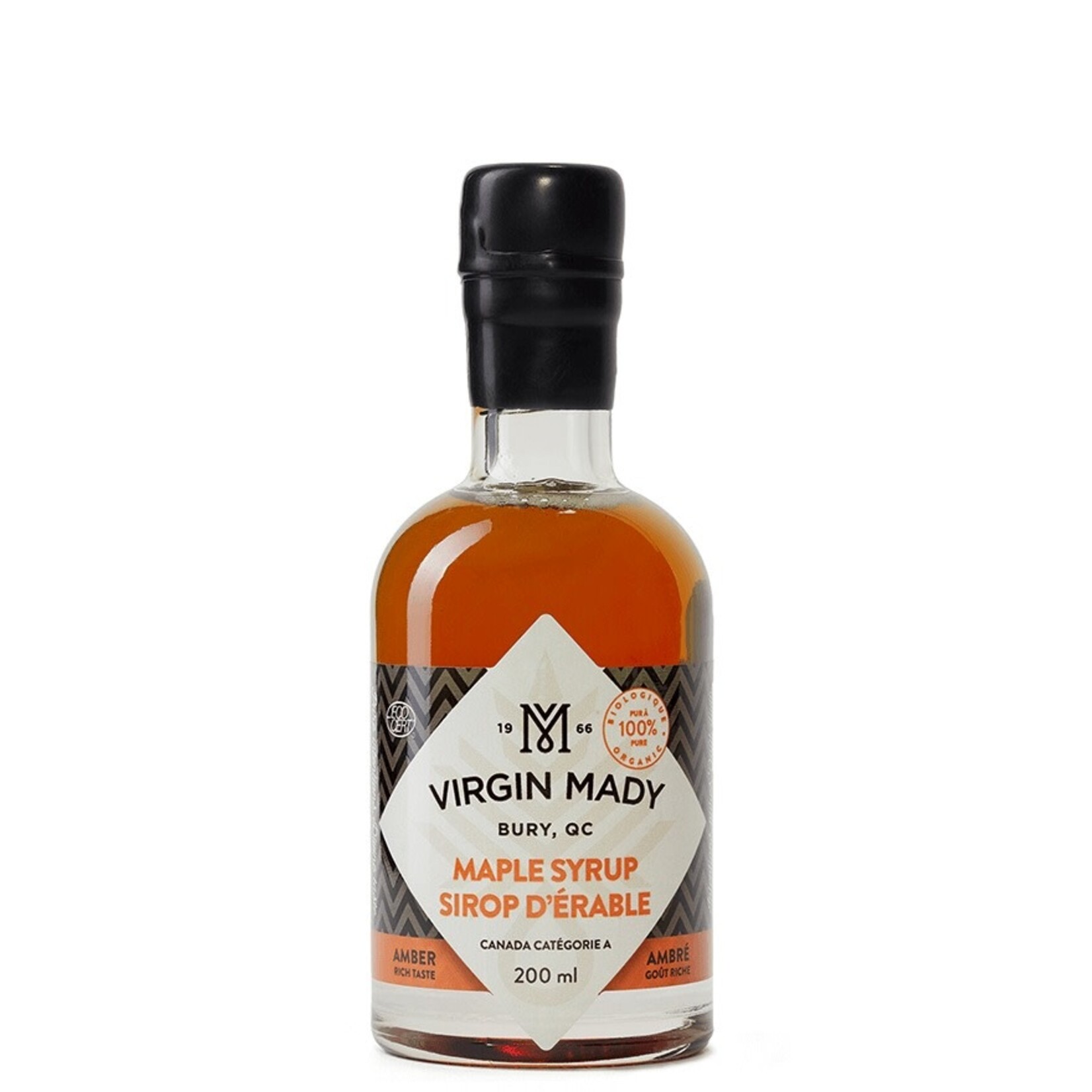 Virgin Mady Organic Amber Maple Syrup 200 mL