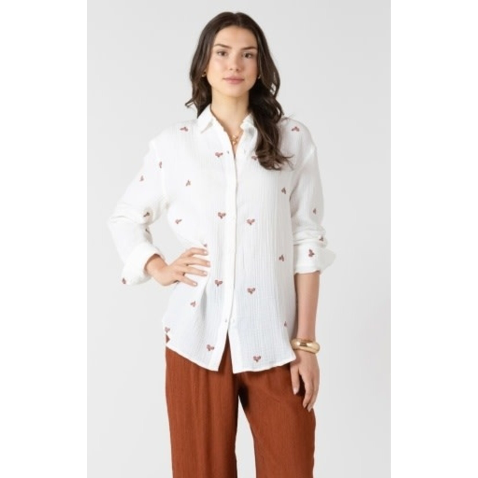 Dex Clothing 2723711 D Button Front Blouse