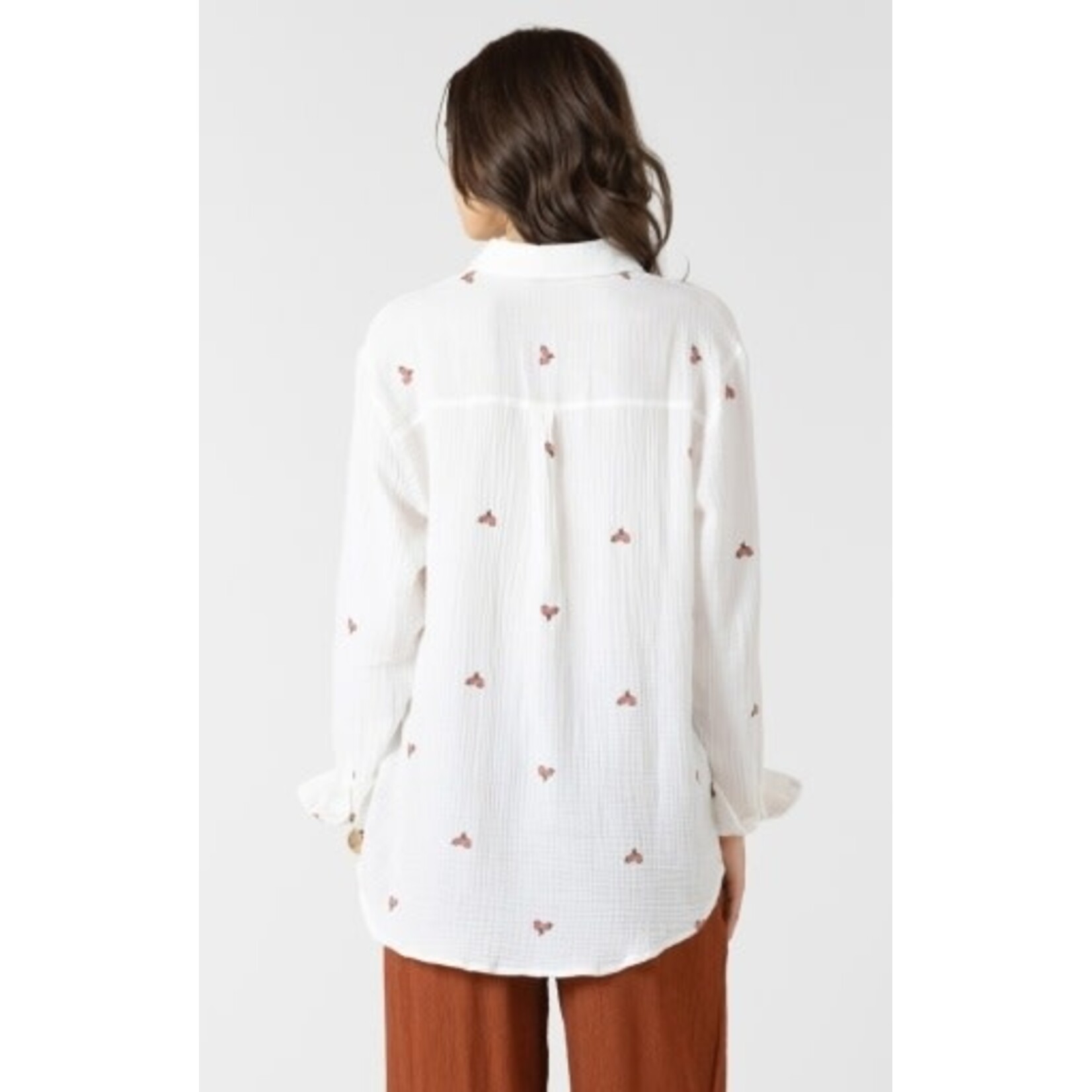 Dex Clothing 2723711 D Button Front Blouse