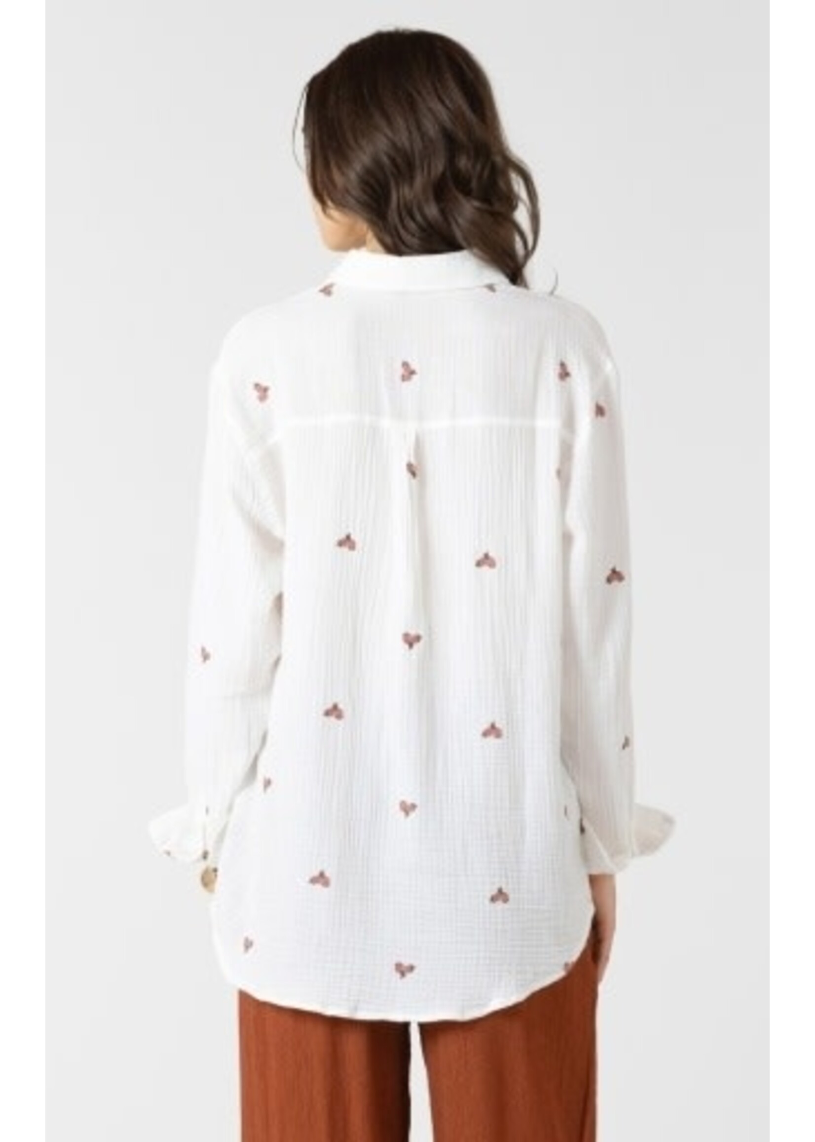 Dex Clothing 2723711 D Button Front Blouse