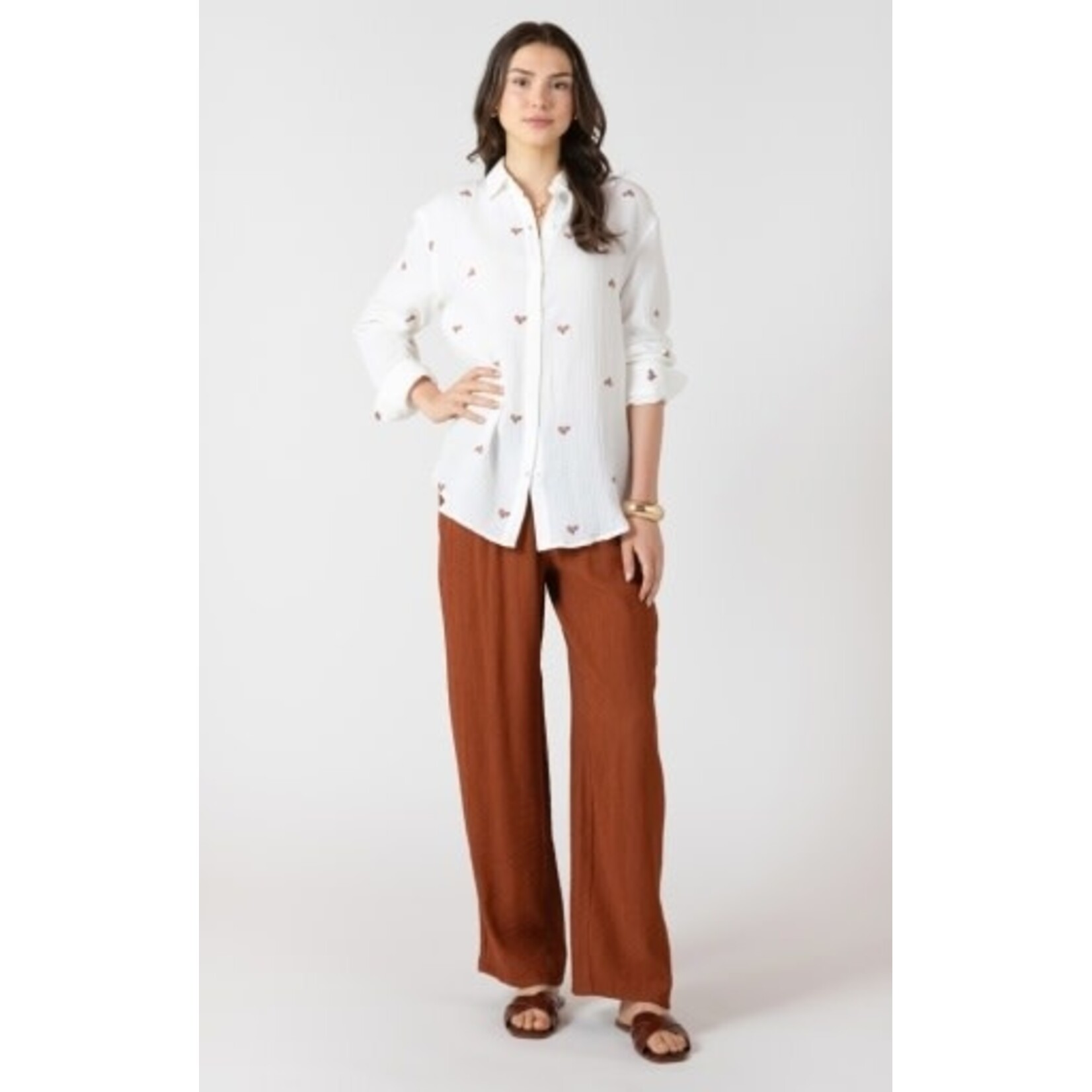 Dex Clothing 2723711 D Button Front Blouse
