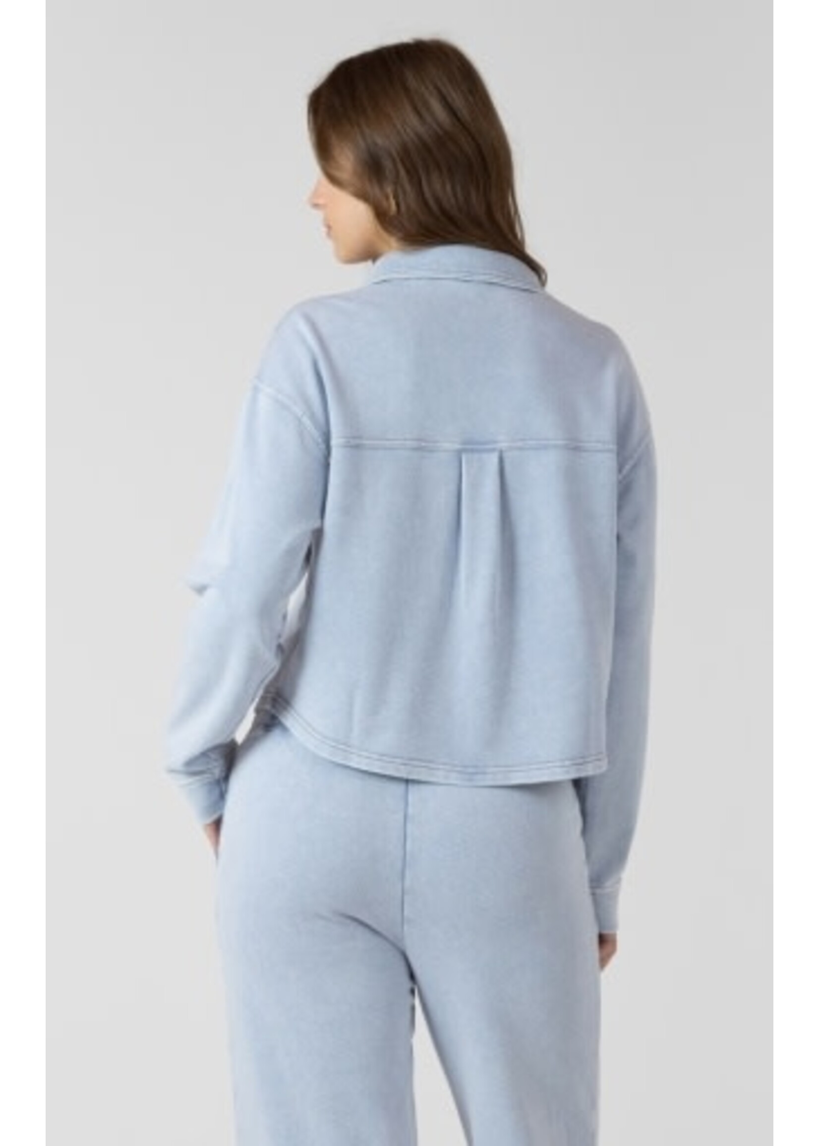 Dex Clothing Cropped Knit Overshirt