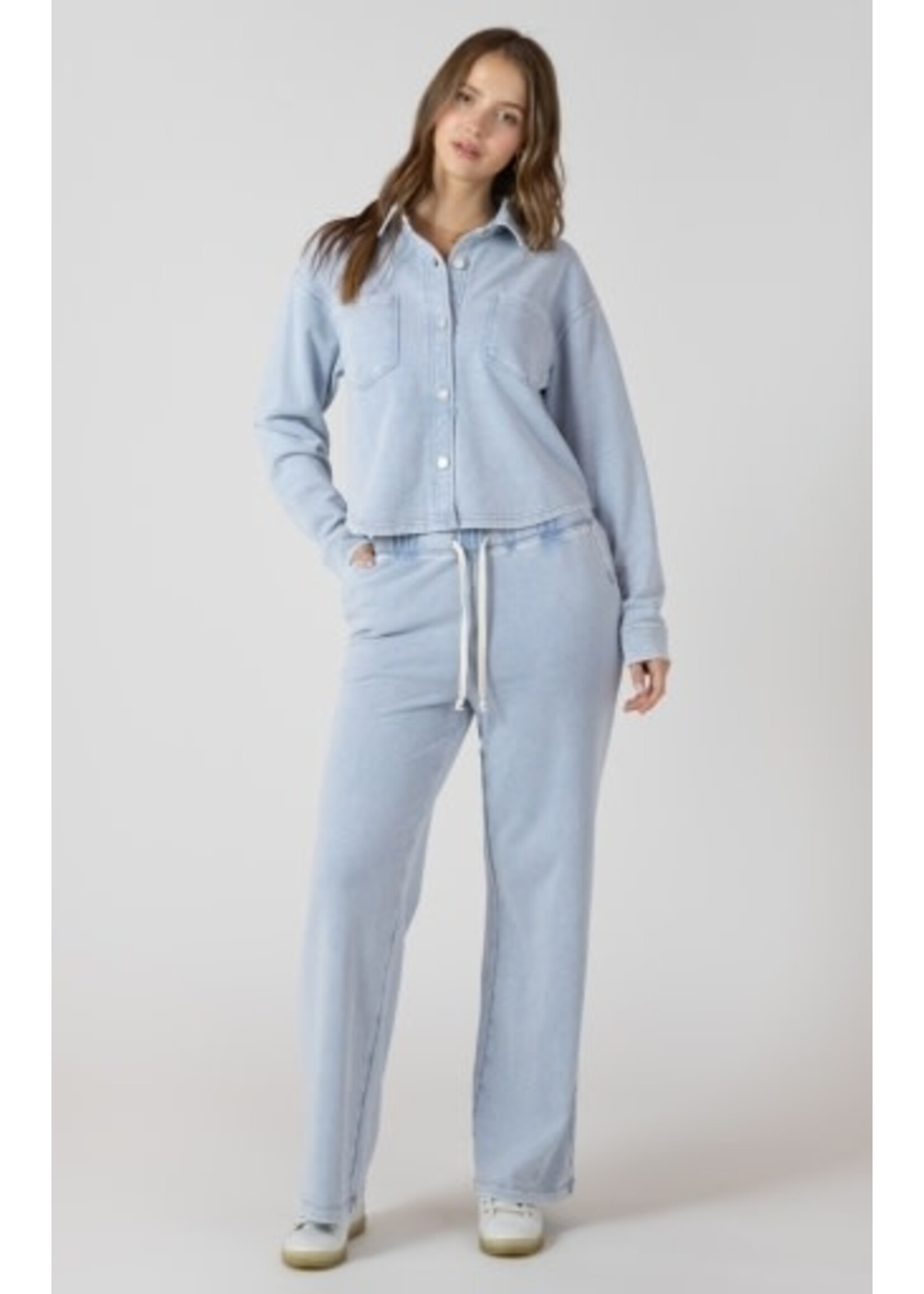 Dex Clothing Cropped Knit Overshirt