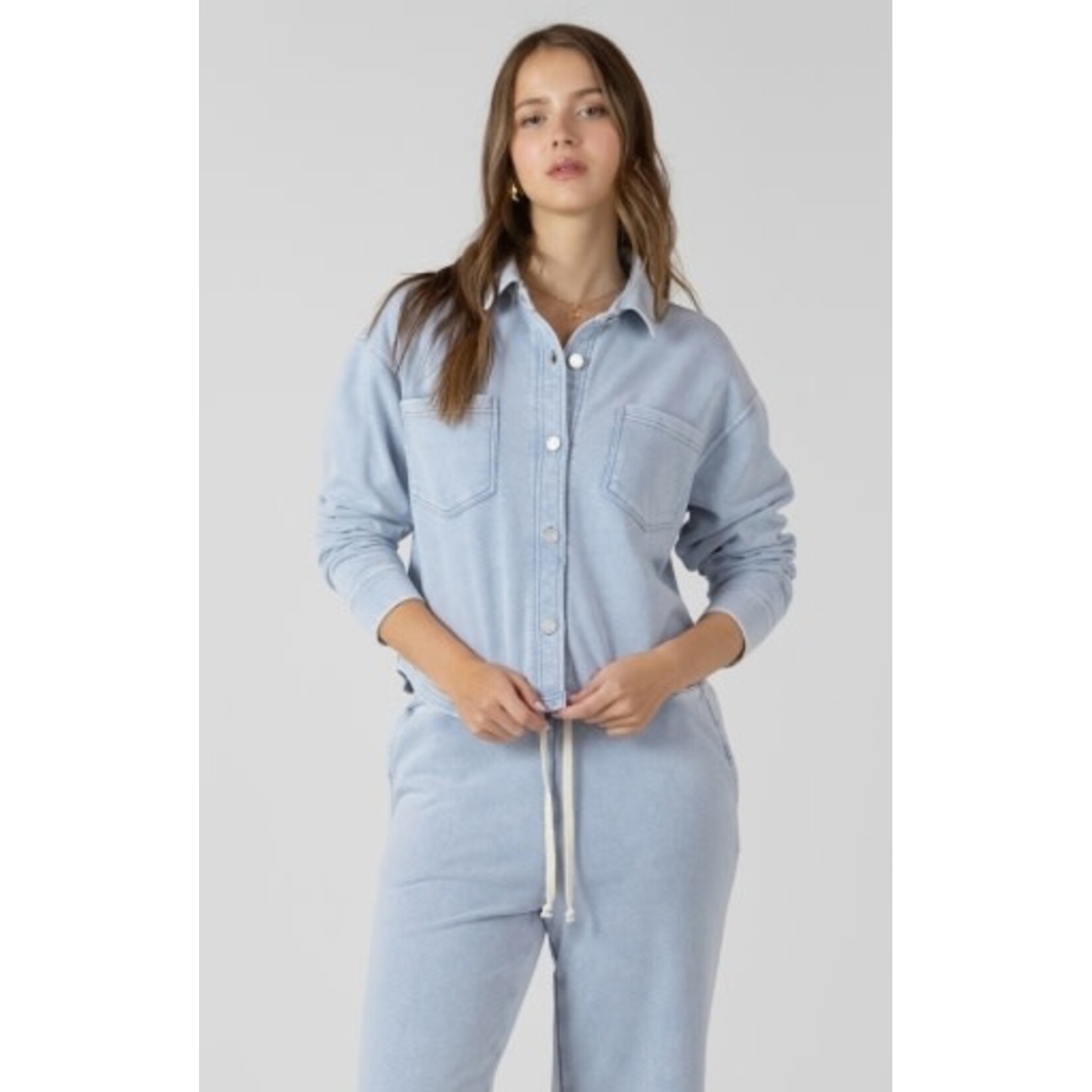 Dex Clothing Cropped Knit Overshirt