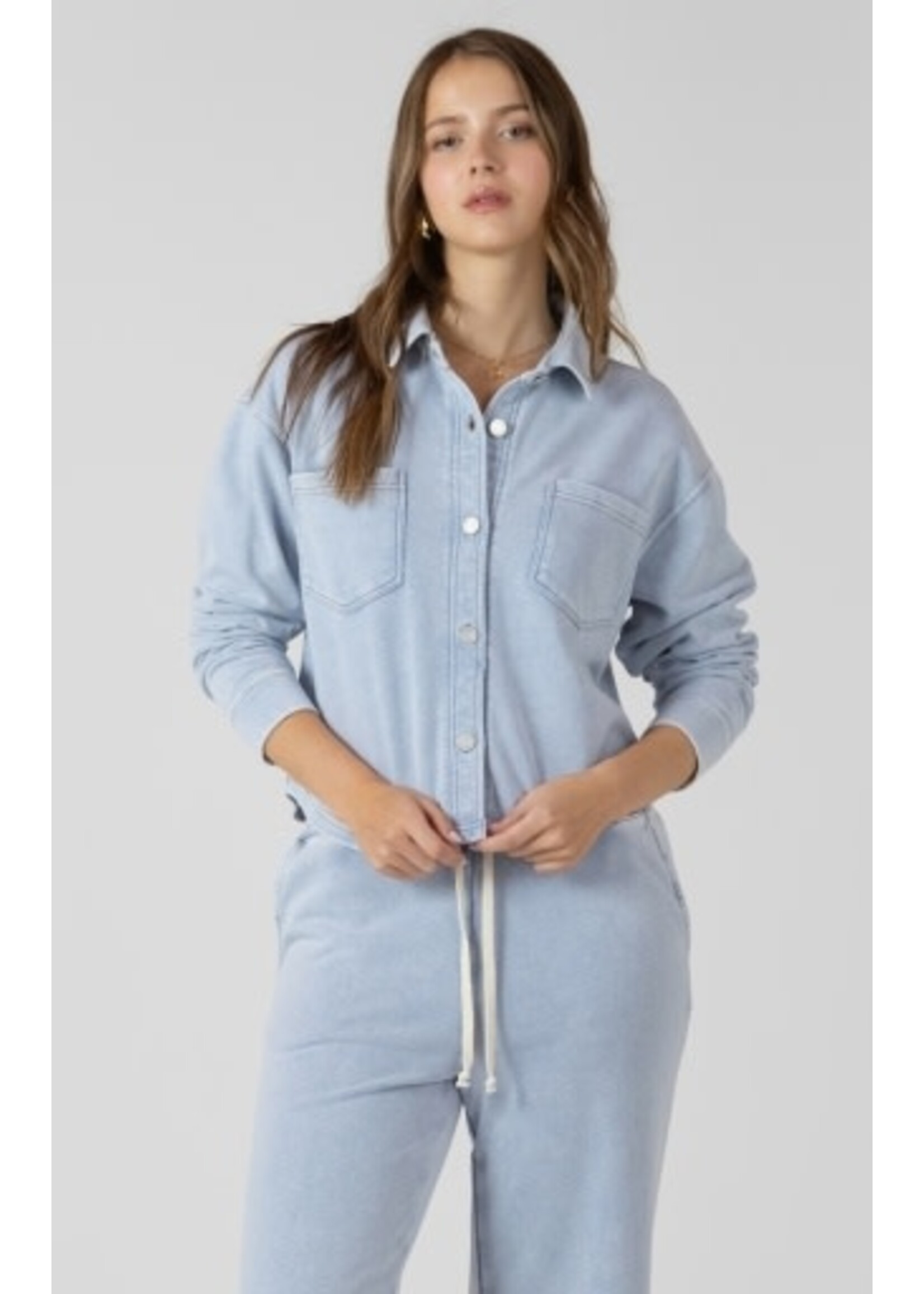 Dex Clothing Cropped Knit Overshirt