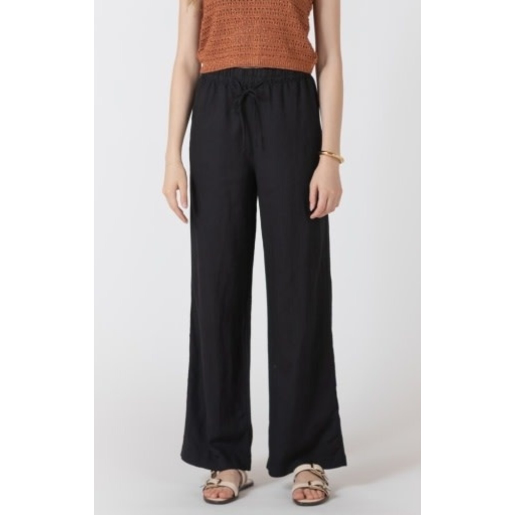 Dex Clothing 2722720 D Elastic Waist Linen Pants