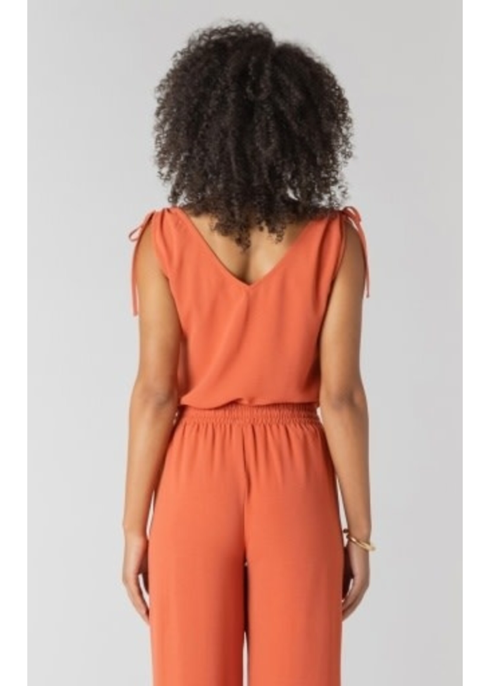 Room 34 2723520 DG V-Neck Tie Shoulder Top