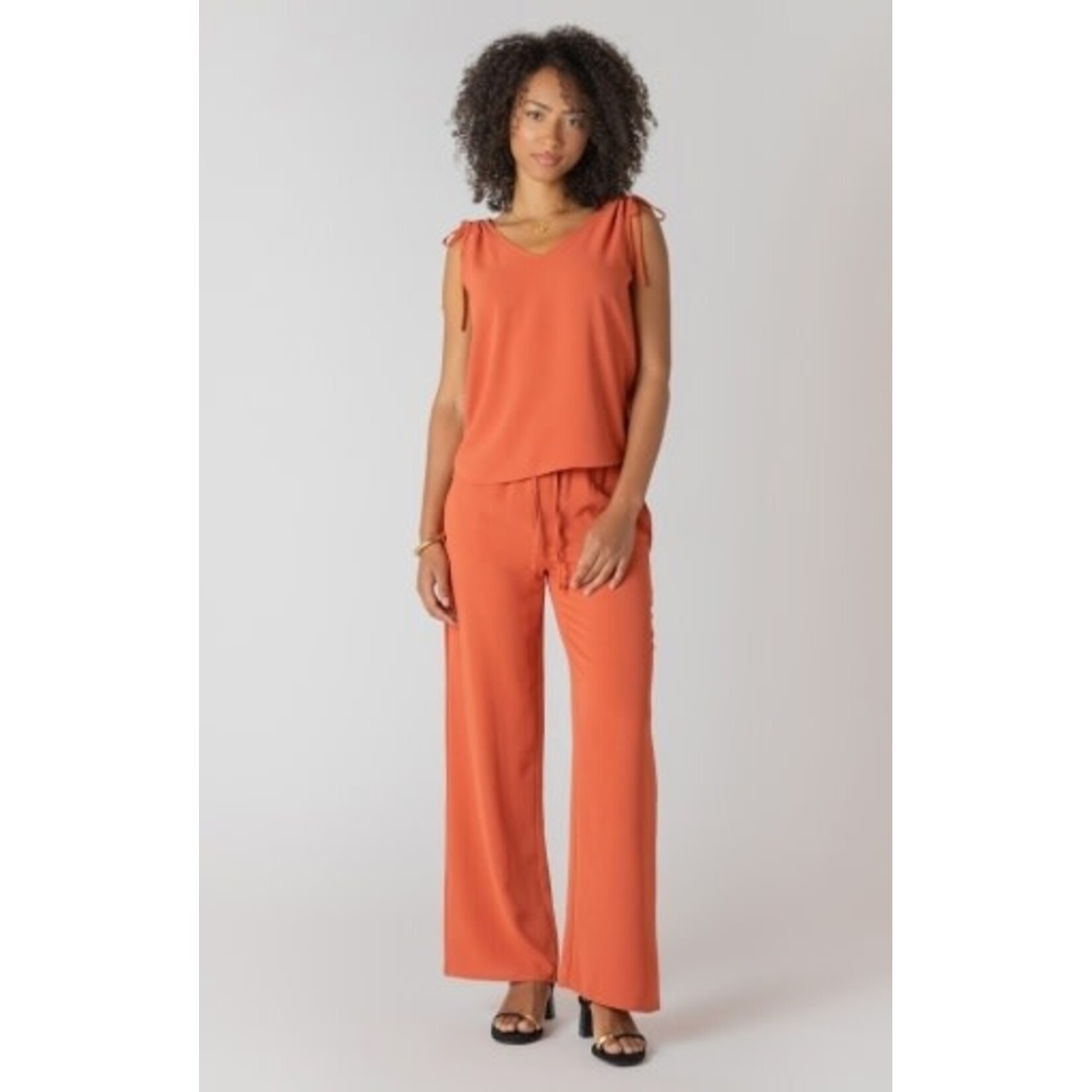 Room 34 2723520 DG V-Neck Tie Shoulder Top