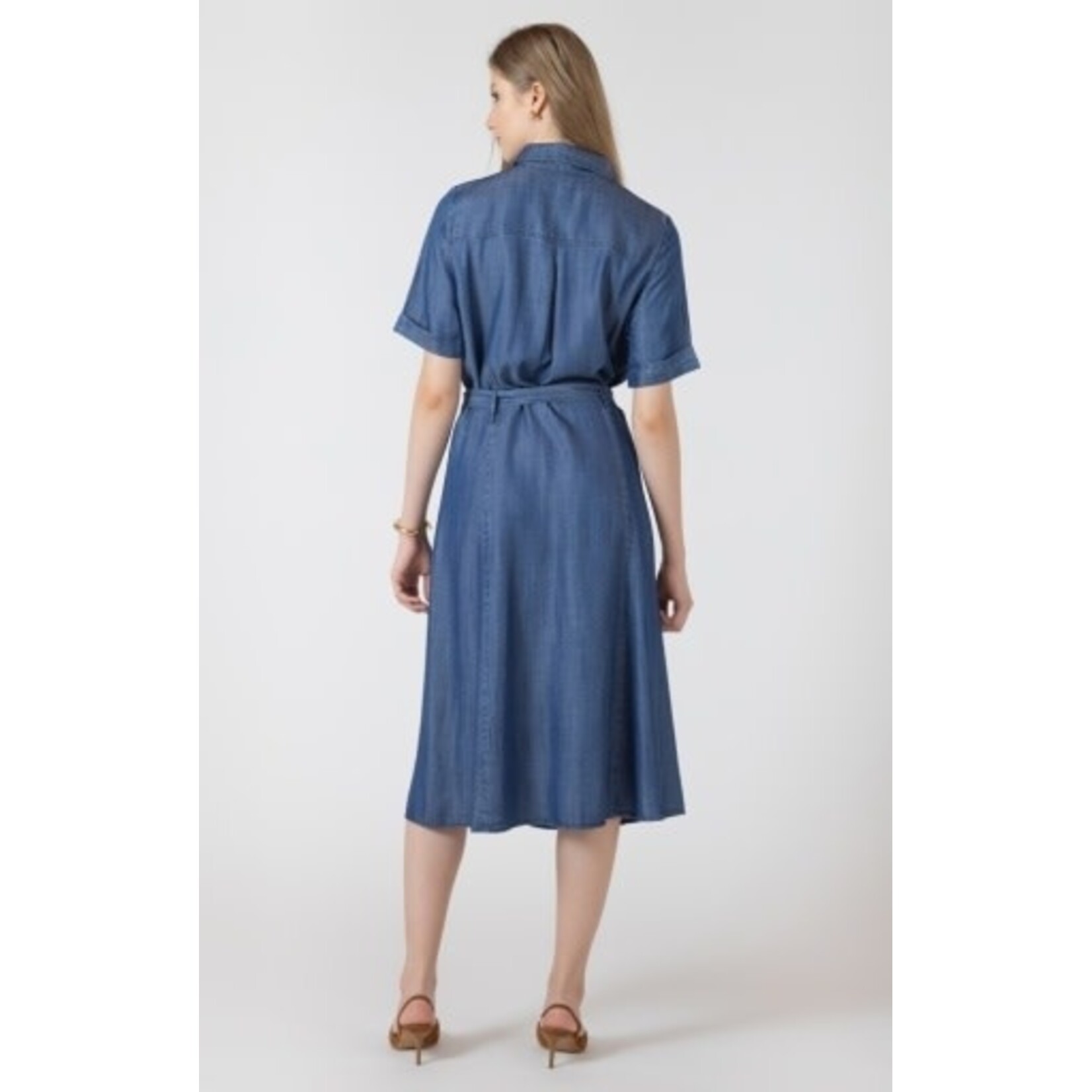 Black Tape 2722508 T Belted Utility Midi Dress