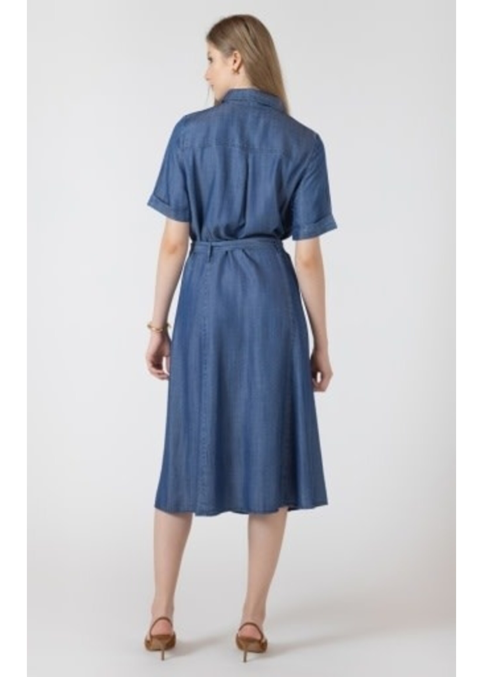 Black Tape 2722508 T Belted Utility Midi Dress