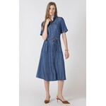 Black Tape Belted Utility Midi Dress