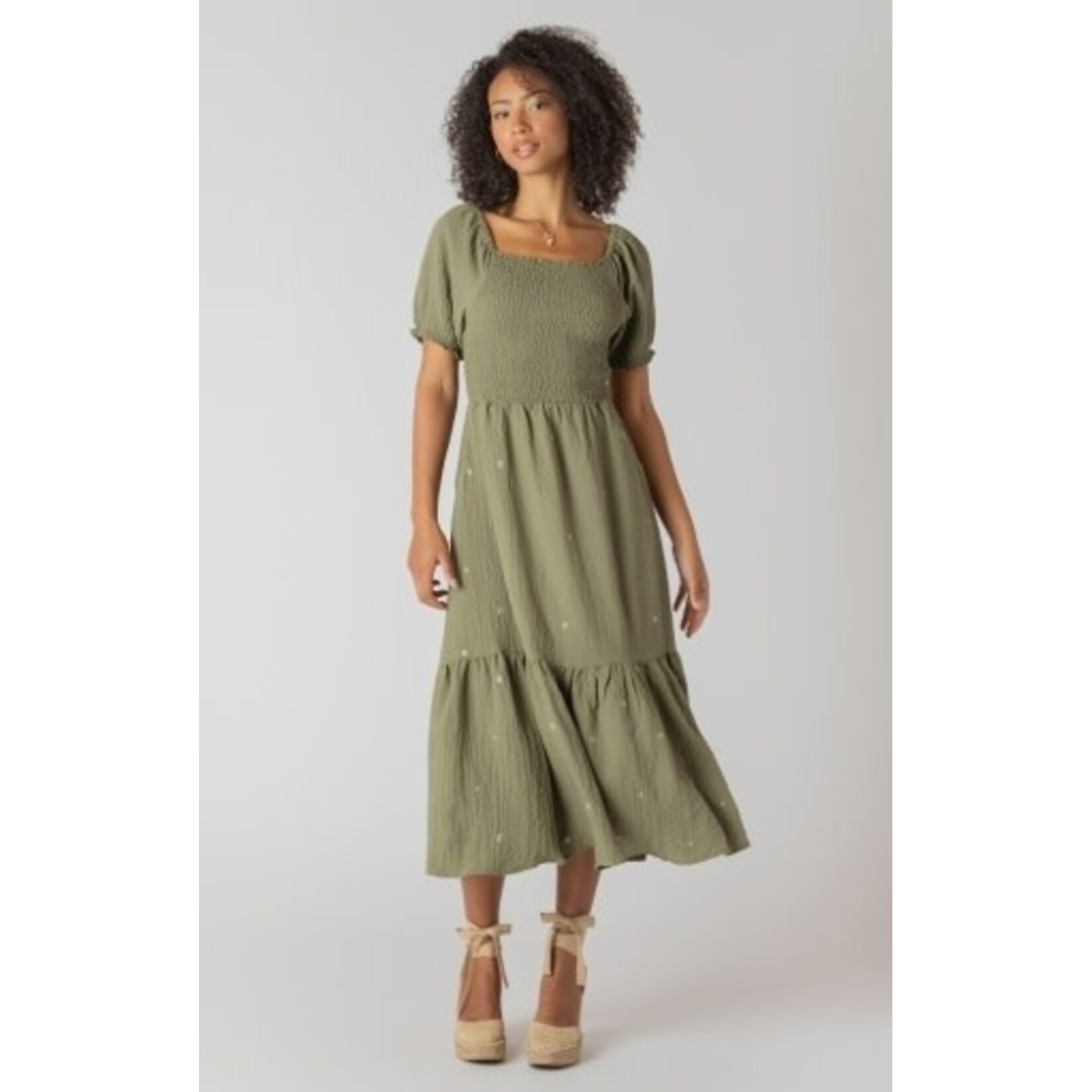 Room 34 2722518 DG Smocked Tiered Maxi Dress