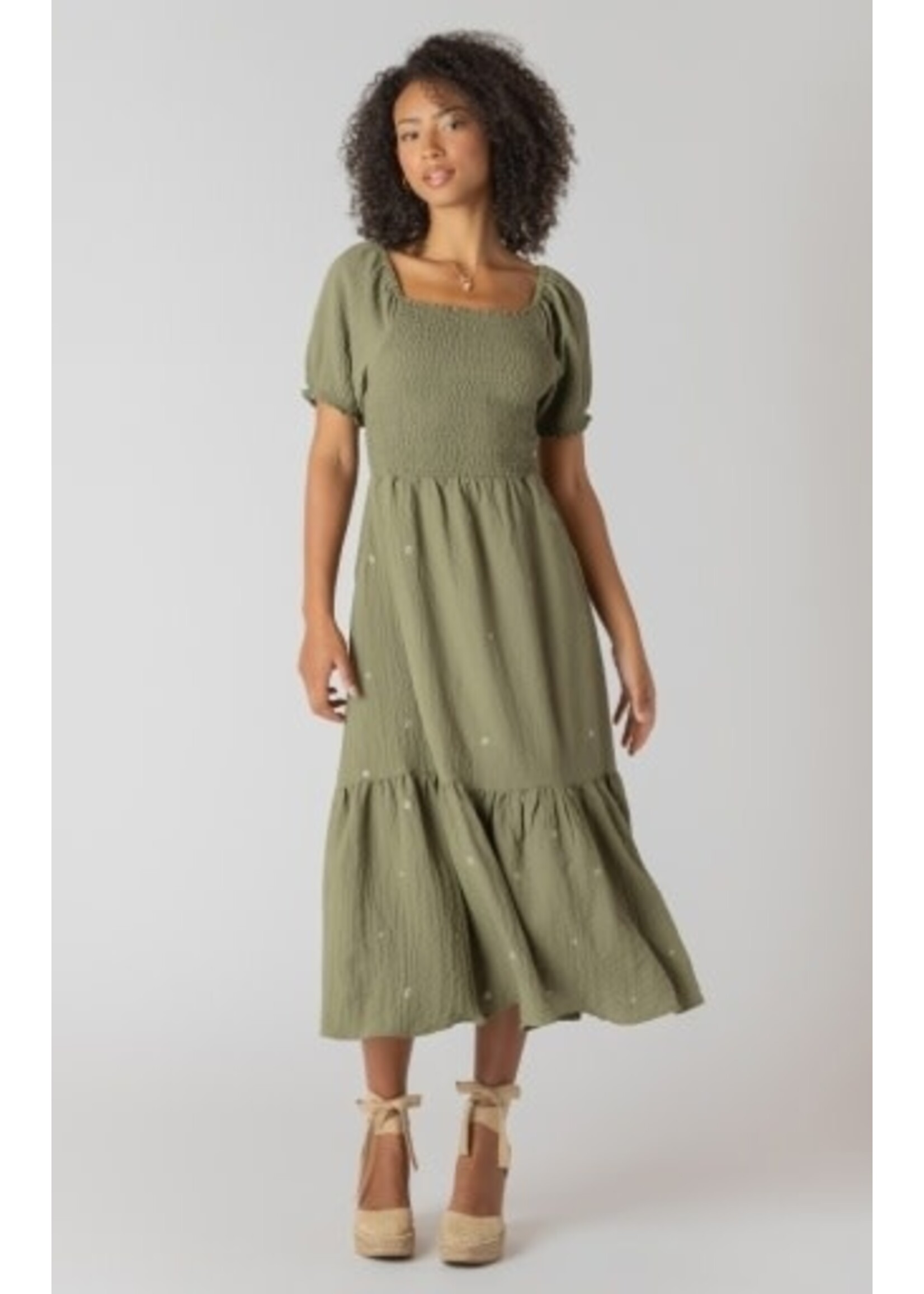 Room 34 2722518 DG Smocked Tiered Maxi Dress