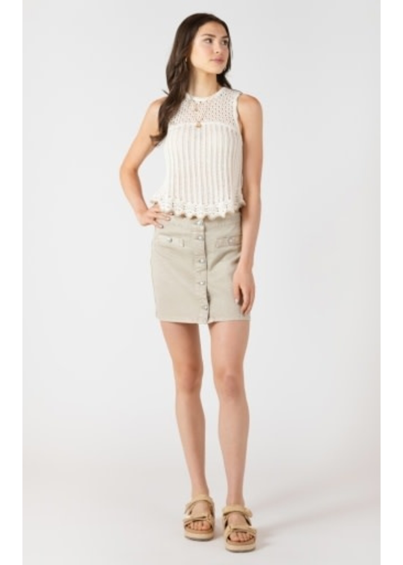 Dex Clothing 2727006 D Contrast Trim Sweater Tank