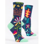 Blue Q I'm A Delicate F*cking Flower Women's Crew Socks