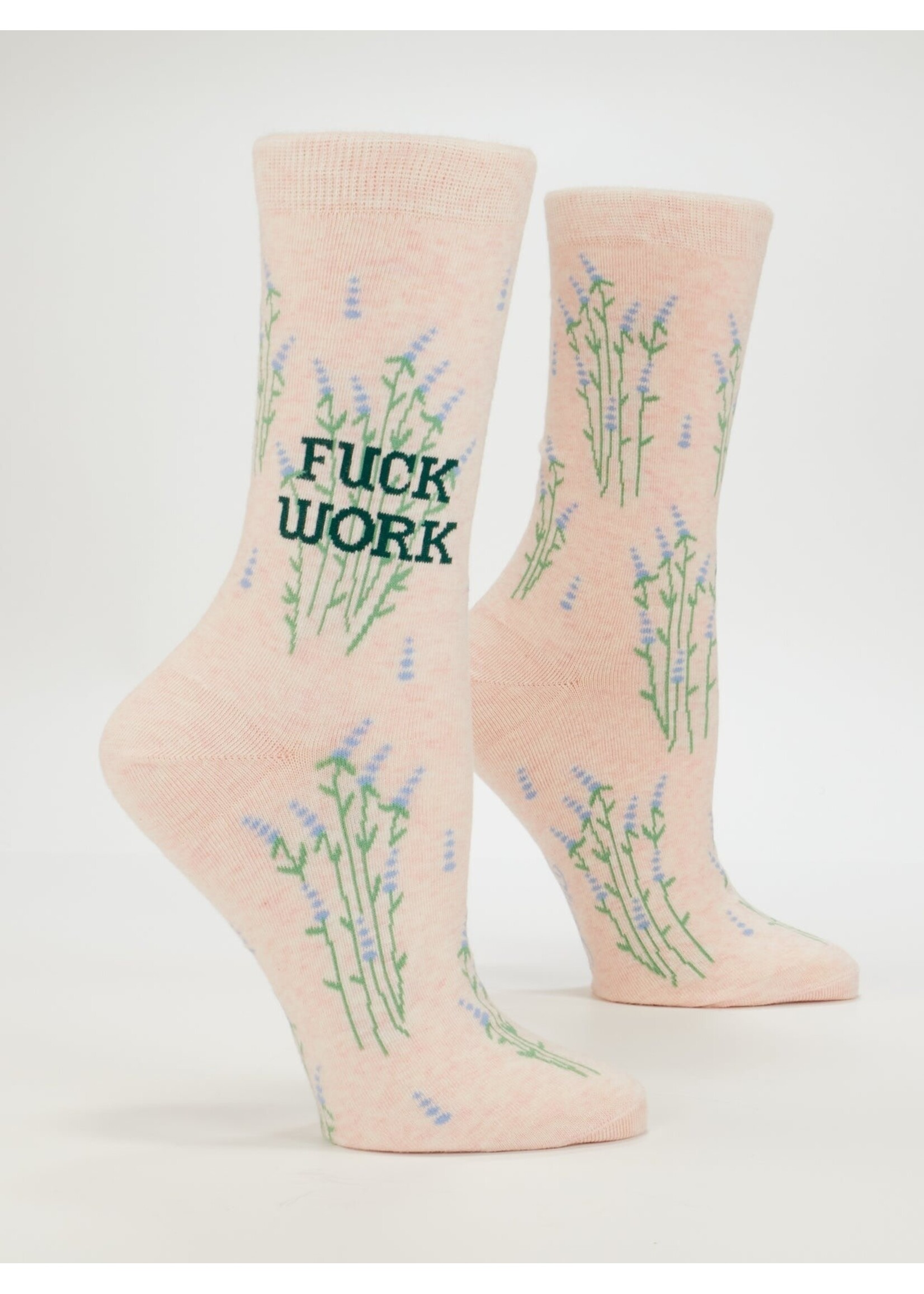 Blue Q F*ck Work Women's Crew Socks