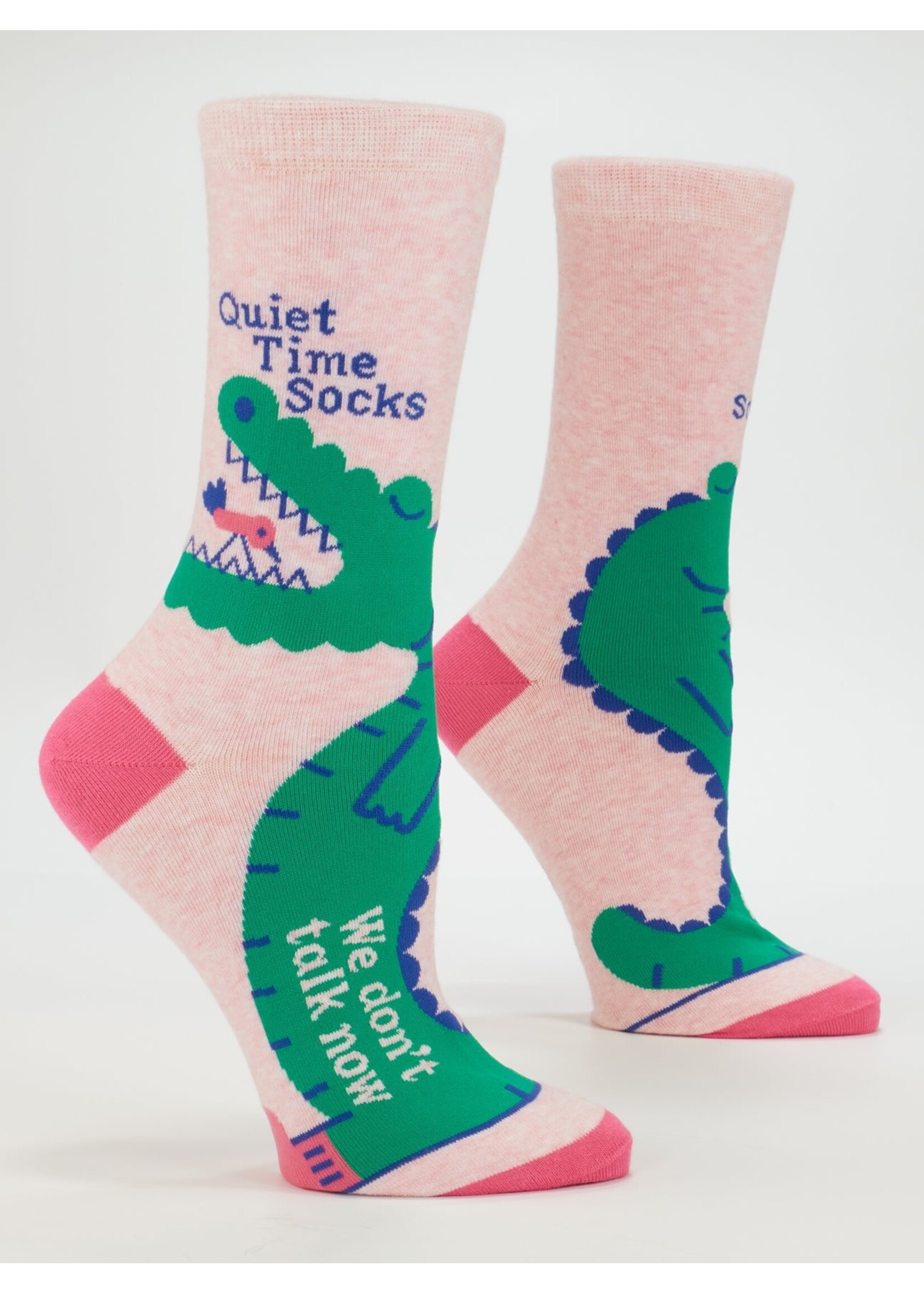 Blue Q Quiet Time Women's Crew Socks